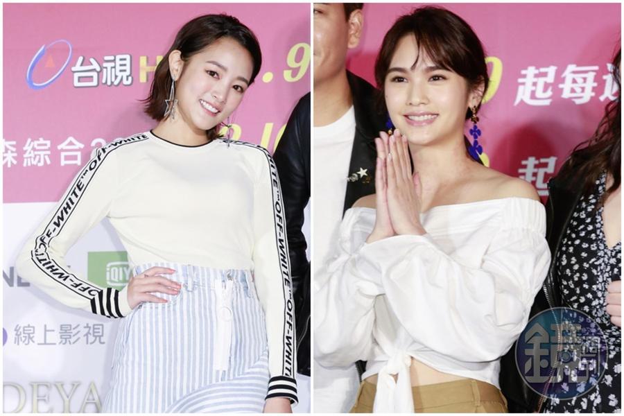17年前演出「成美」的楊丞琳(右圖)現身,和新版「成美」王淨(左圖)同台。