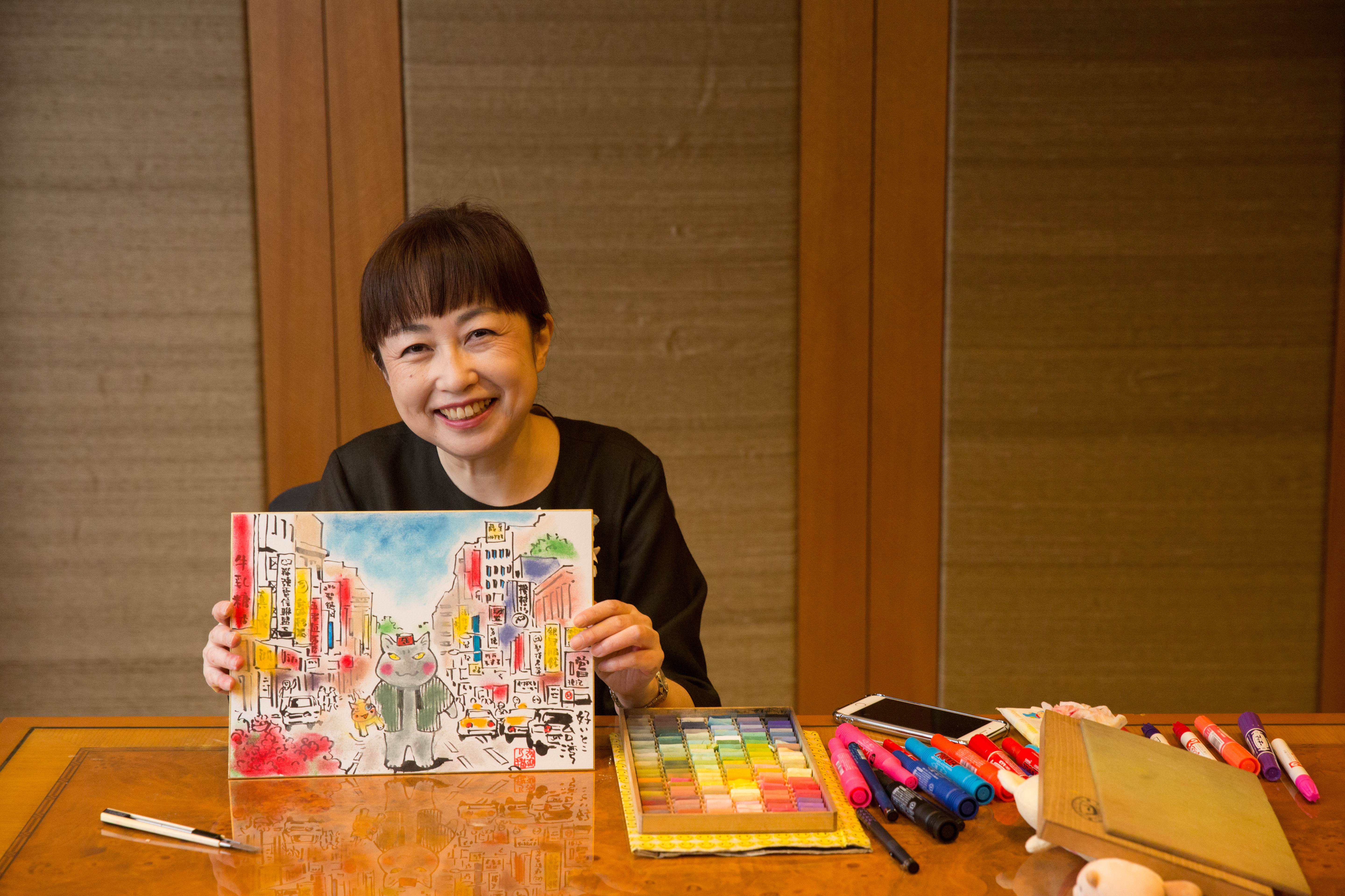 日本暢銷漫畫《夜巡貓》作者深谷薰觀察細膩，抵台隔天就畫下充滿台灣風景的《夜巡貓》。