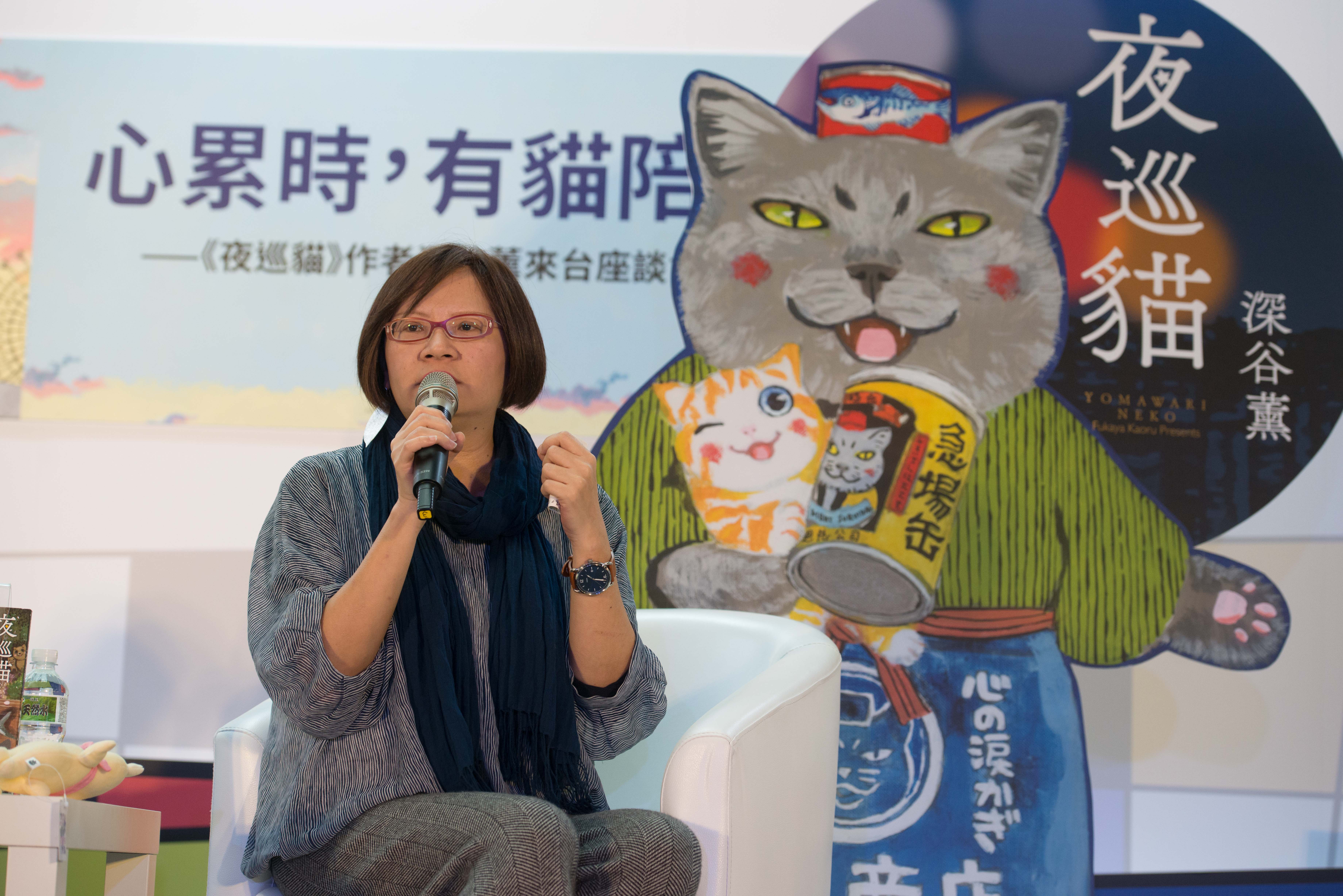 知名獨立書店小小書房店主劉虹風主持對談，也分享獨立書店的觀察。（台北書展基金會提供）