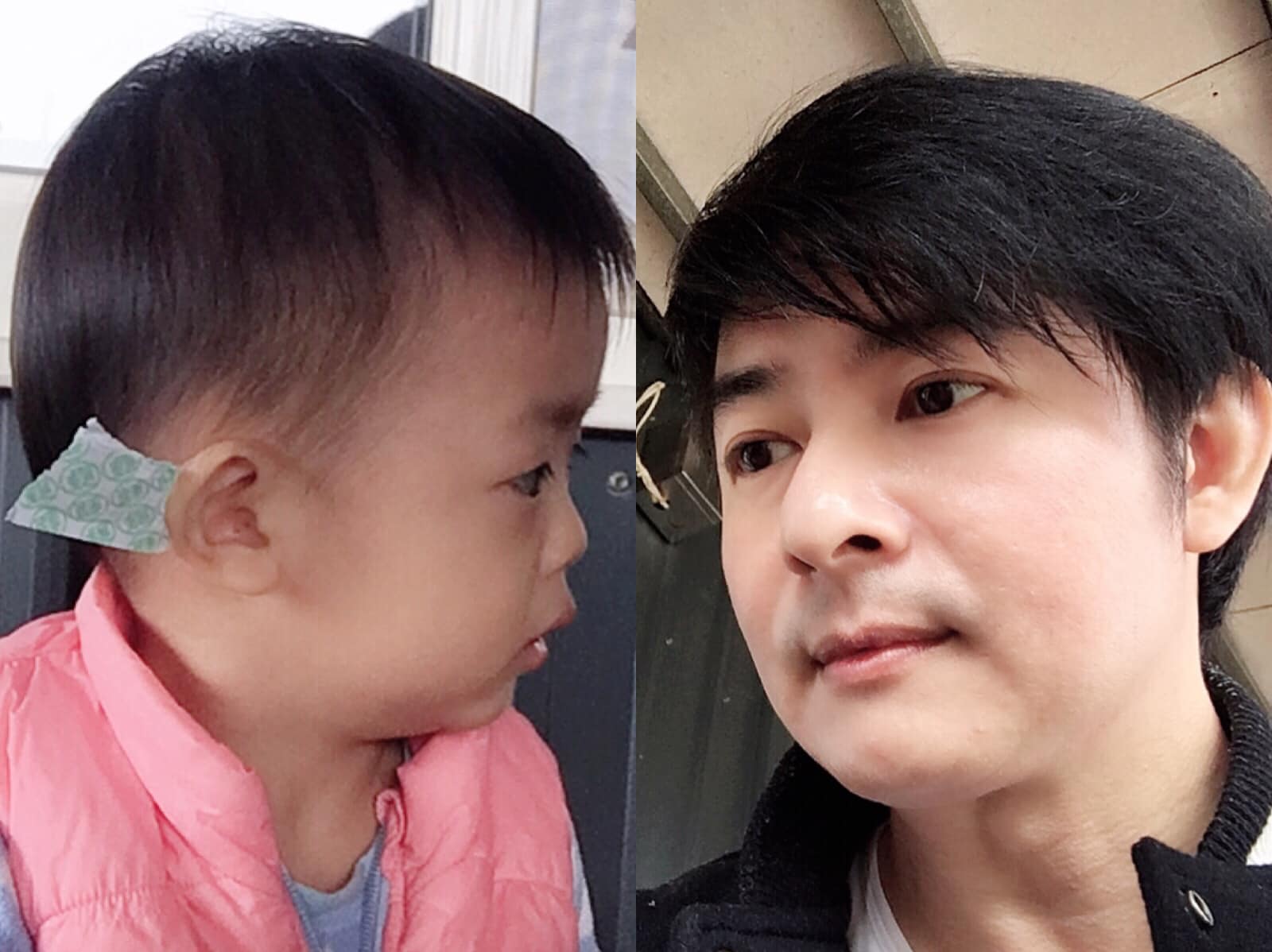 本土劇小生陳建隆婚後加上戒菸，整個人胖了16公斤，連老婆陳子玄都看不下去。 （翻攝自陳建隆臉書）