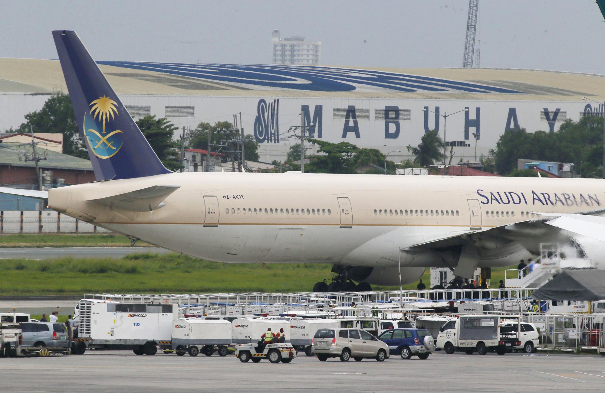 上週末沙烏地阿拉伯航空一架SV832航班,因為一位粗心的媽媽把寶寶忘在機場而緊急折返。圖為示意圖。(東方IC)