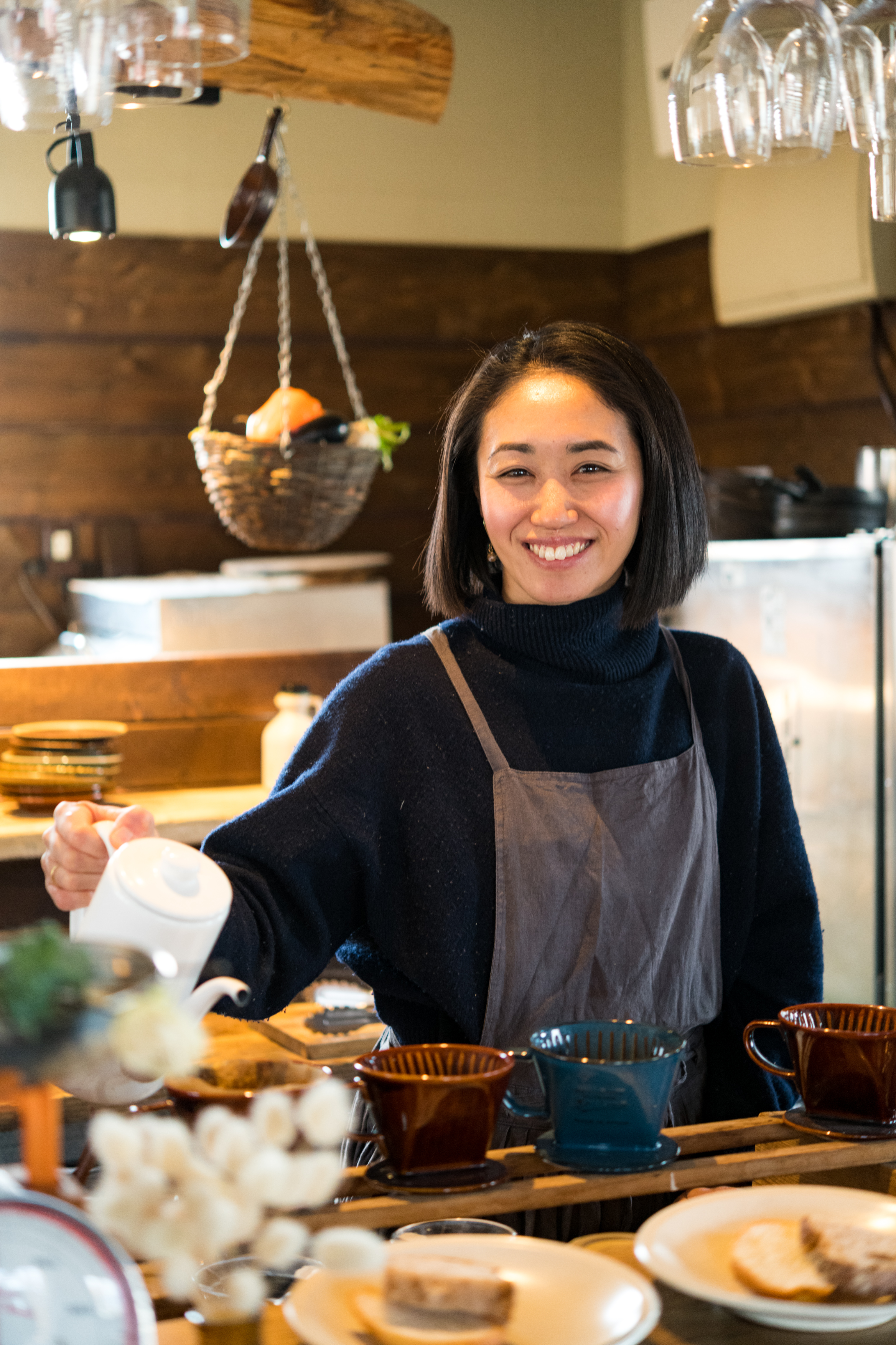 野上茉樹現場以手沖咖啡當副餐，讓這一餐有個完美的結束。