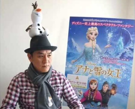 皮爾瀧幫日版雪寶配音（翻攝YouTube）