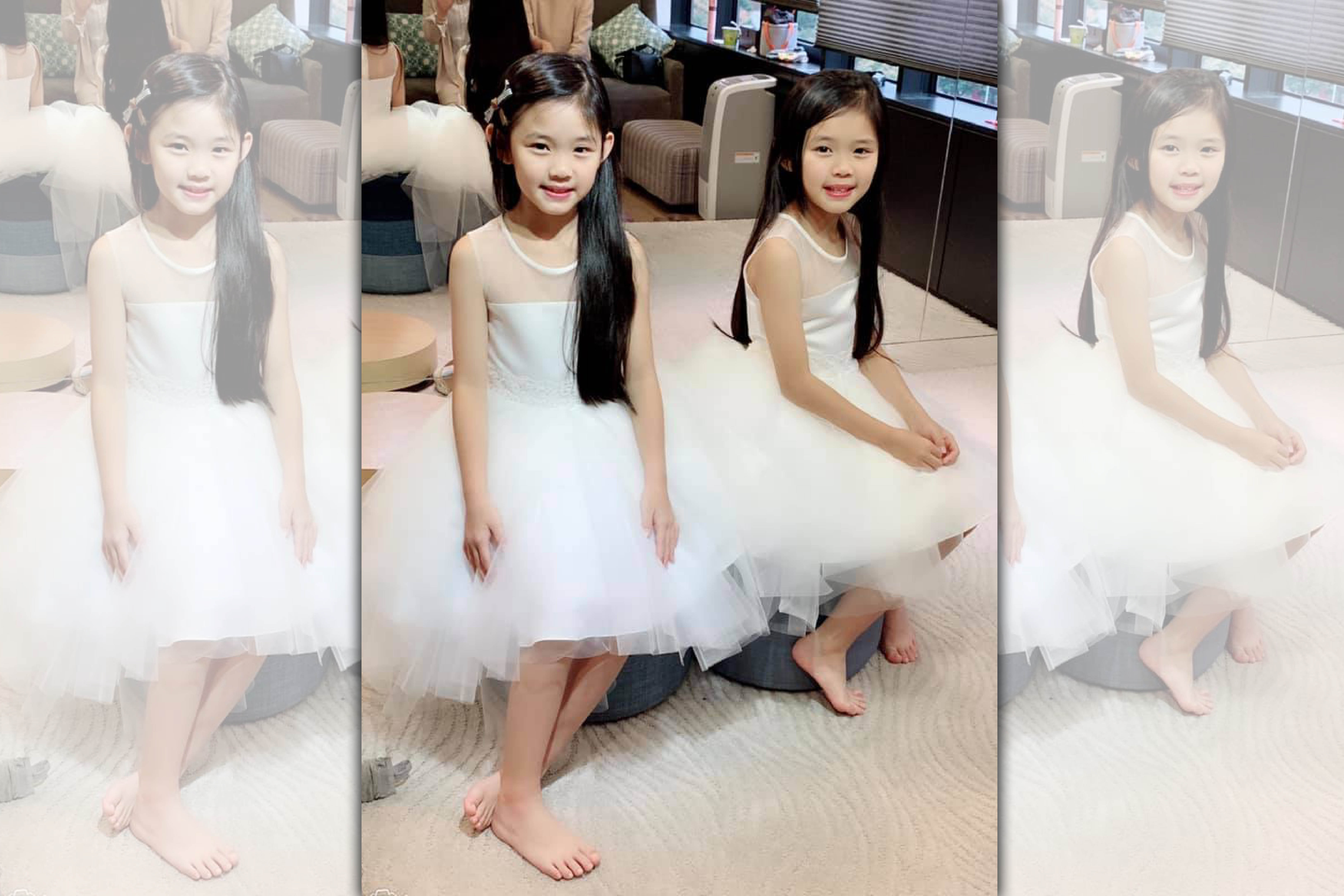 出道5年的雙胞胎童星謝佐妮、謝佑妮（左左右右），外型可愛台風又穩健，人氣始終不墜。（翻攝自左左右右臉書）