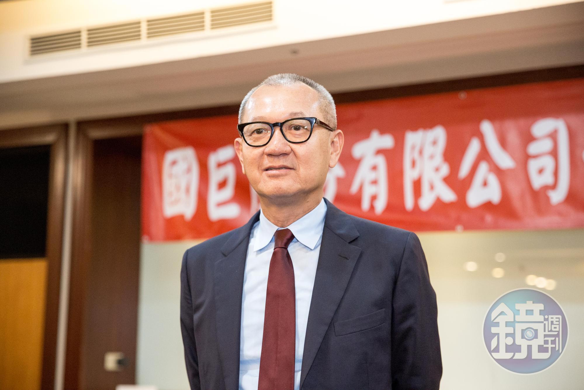 國巨董事長陳泰銘盼能藉由整併，強化對客戶的掌握程度。