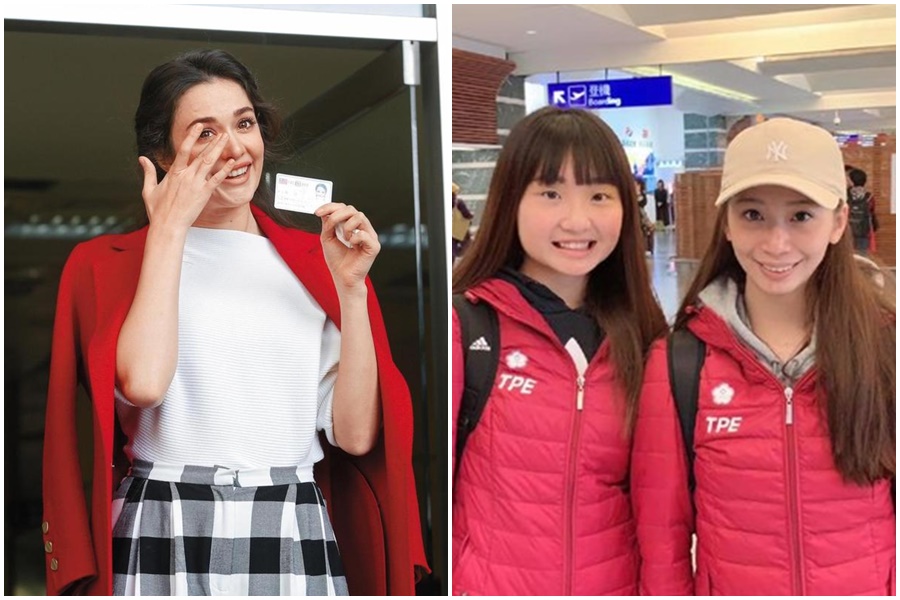 韻律體操選手宋語涵、李慈紋（右圖）代表台灣到希臘出賽，賽服卻被快遞公司寄丟，讓瑞莎心疼發文求助網友。（右圖翻攝自瑞莎臉書）