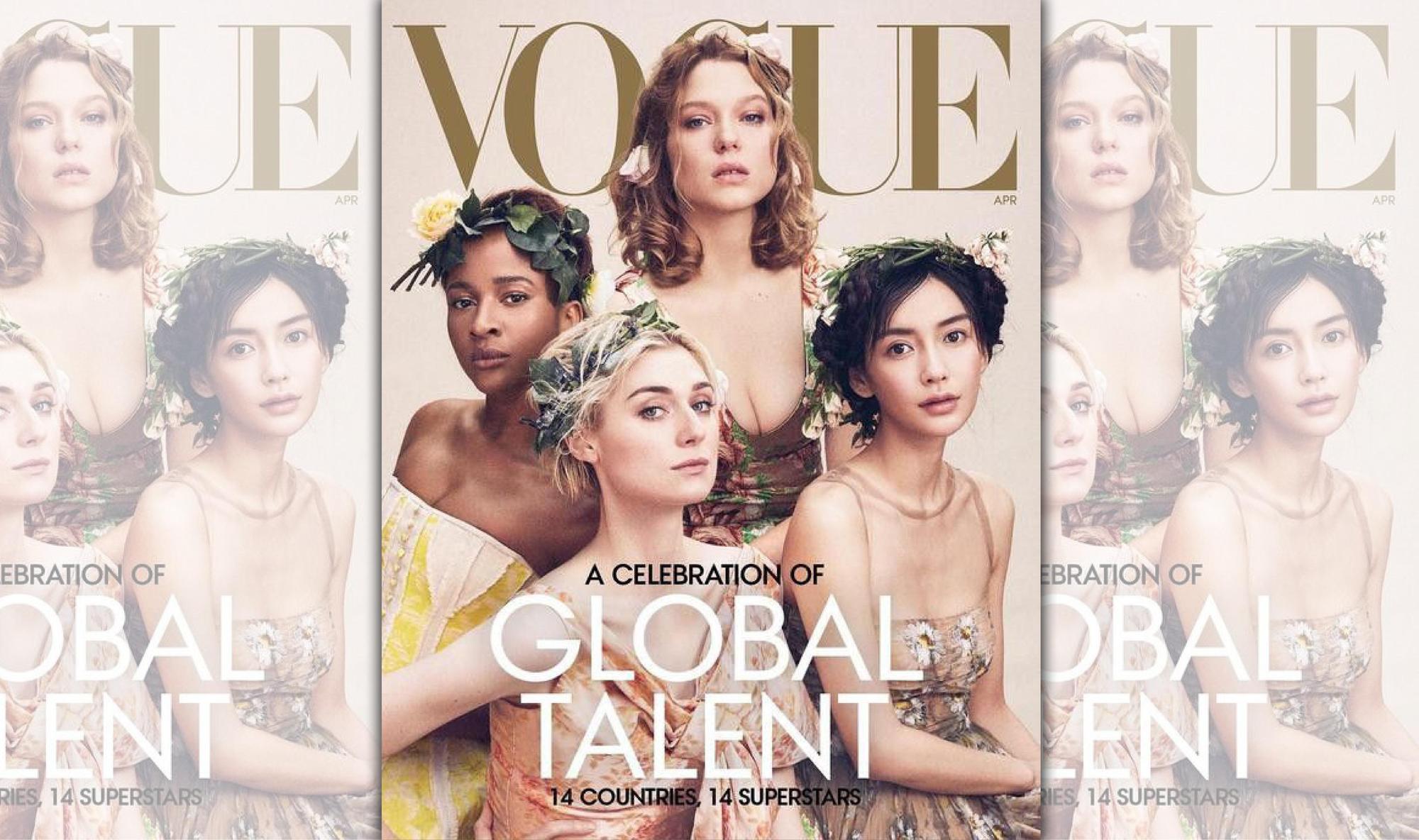 Angelababy登上美國版《 Vogue》。(翻攝美國vogue雜誌)