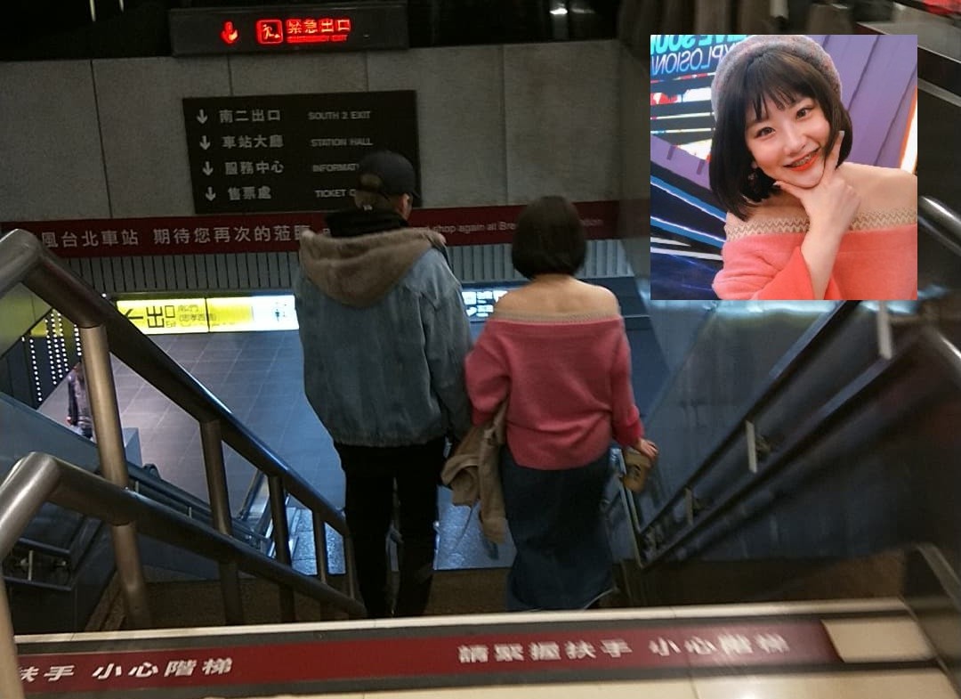 網紅焦凡凡上月她現身台北車站和二名男友人喝咖啡，隨後和其中一名男生離開。