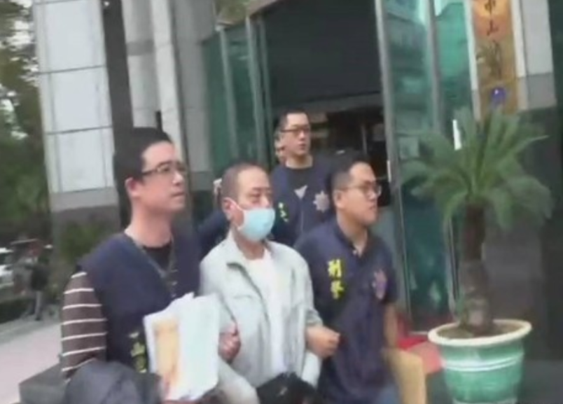 台北市警方逮捕天道盟正義會的傅姓嫌犯等人,涉嫌販毒與暴力討債。(中山分局提供)