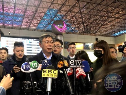立委補選結果,台北市長柯文哲談到自己的解讀。