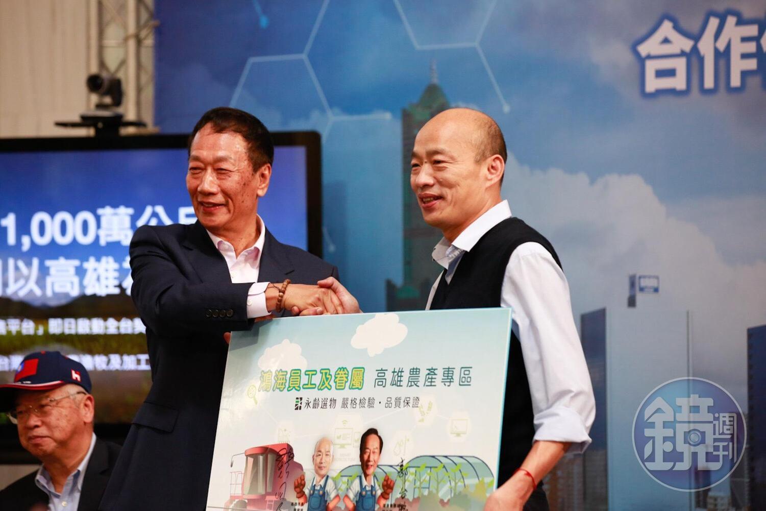 由鴻海集團全體100萬員工當後盾，郭台銘要帶給台灣農漁民1個大訂單。