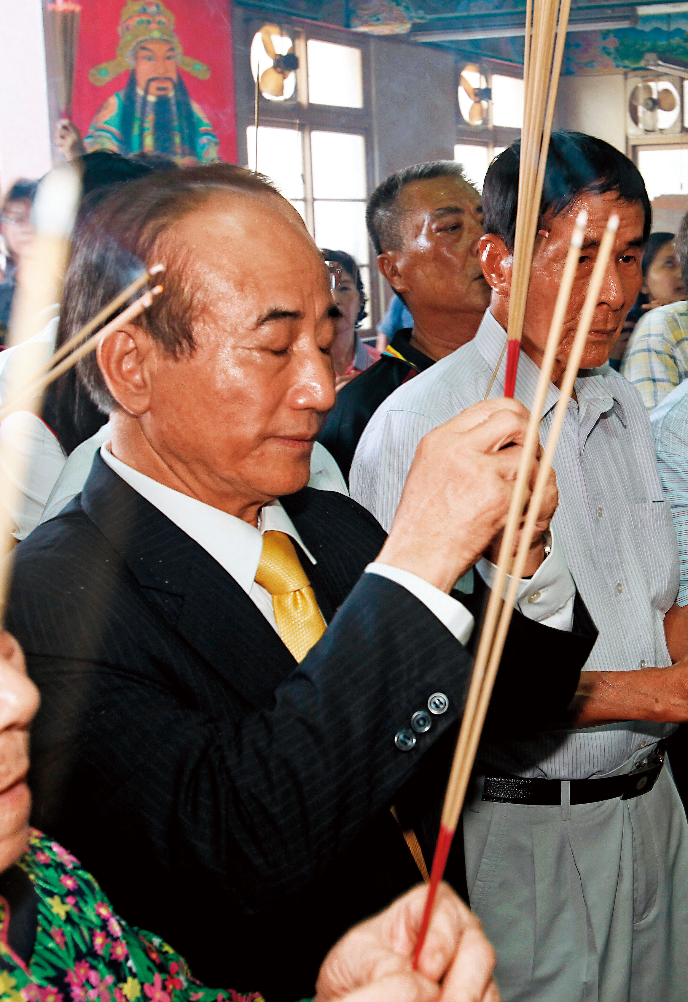 去年曾提宗教法惹爭議的王金平,是虔誠佛教徒。(東方IC)