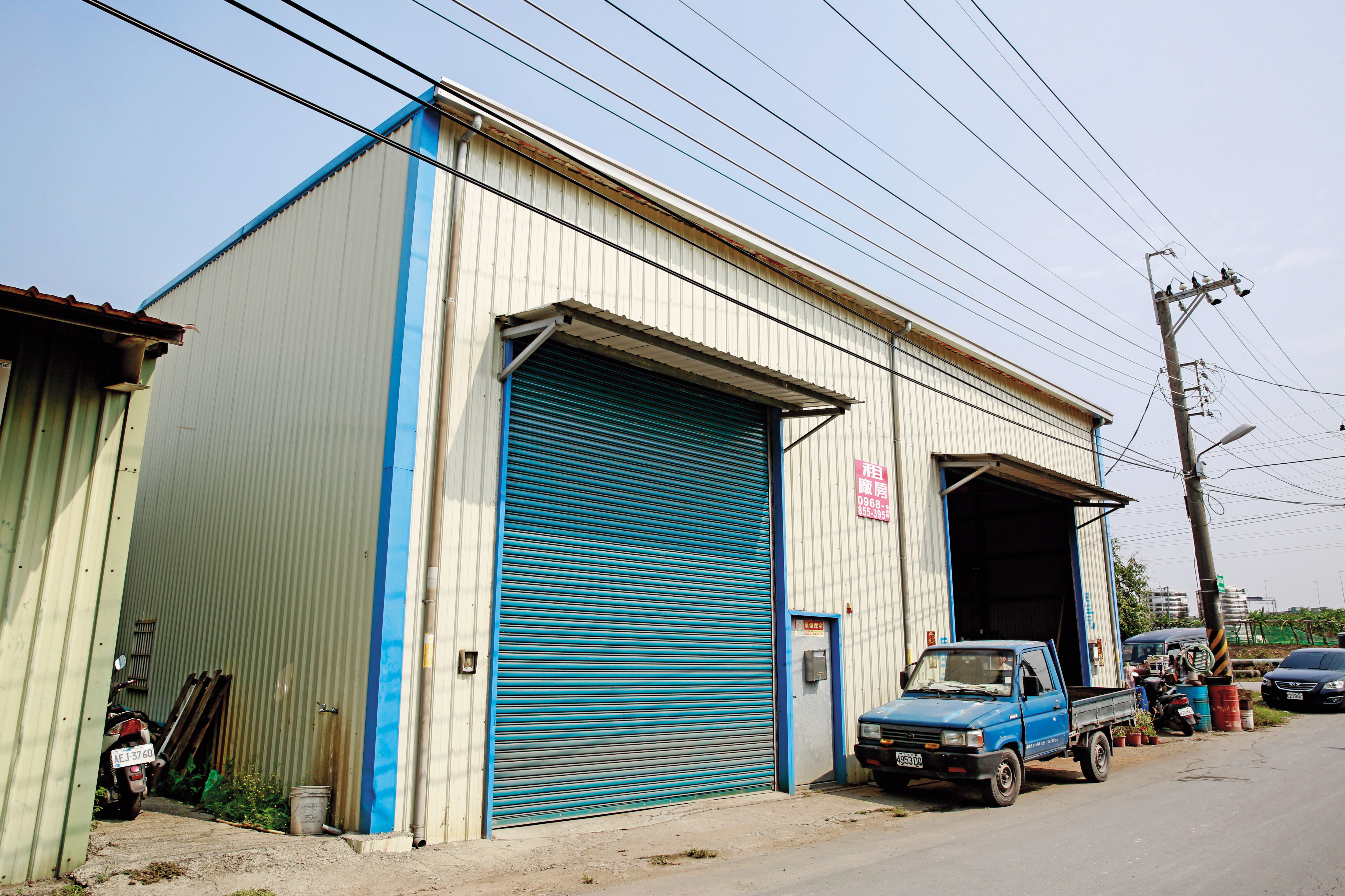 昔日的命案鐵工廠早已出租，如今已經變成冷凍倉庫。