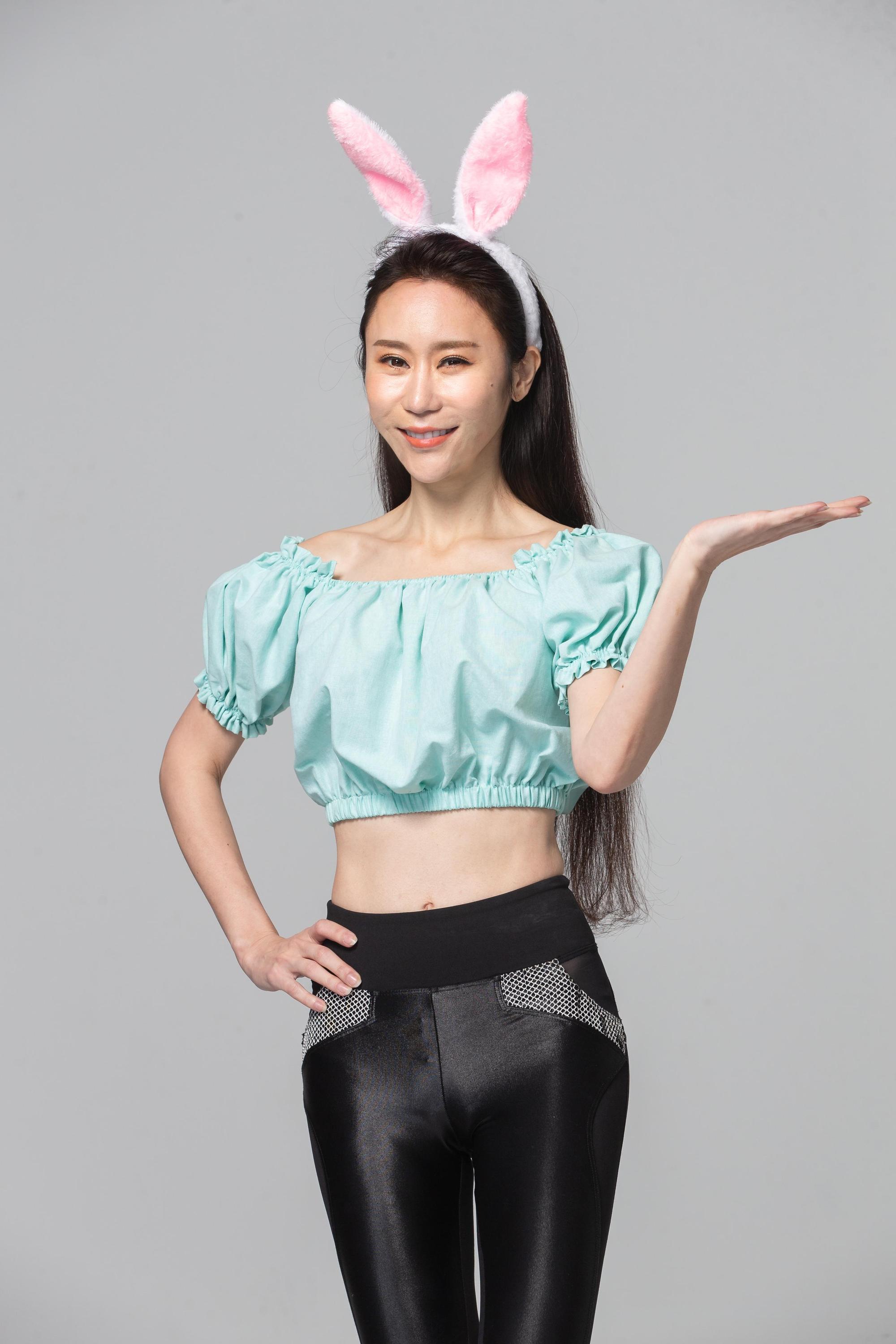 安晨妤每週健身三次，搭配飲食和高蛋白的補充，讓身材更勻稱。（芸演藝經紀提供）