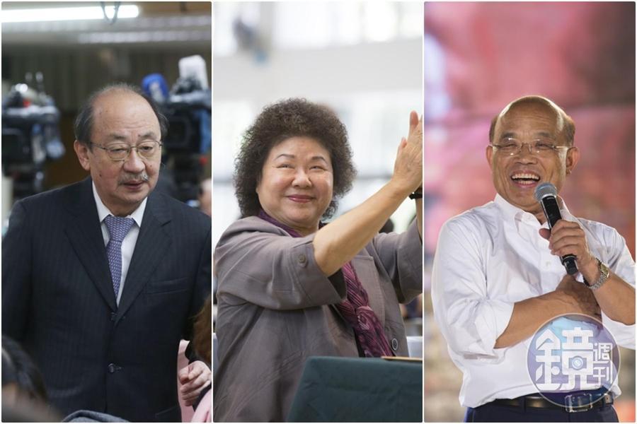 民進黨中常會今通過增聘2020大選提名策略顧問3人，由陳菊、蘇貞昌和柯建銘擔起大任。