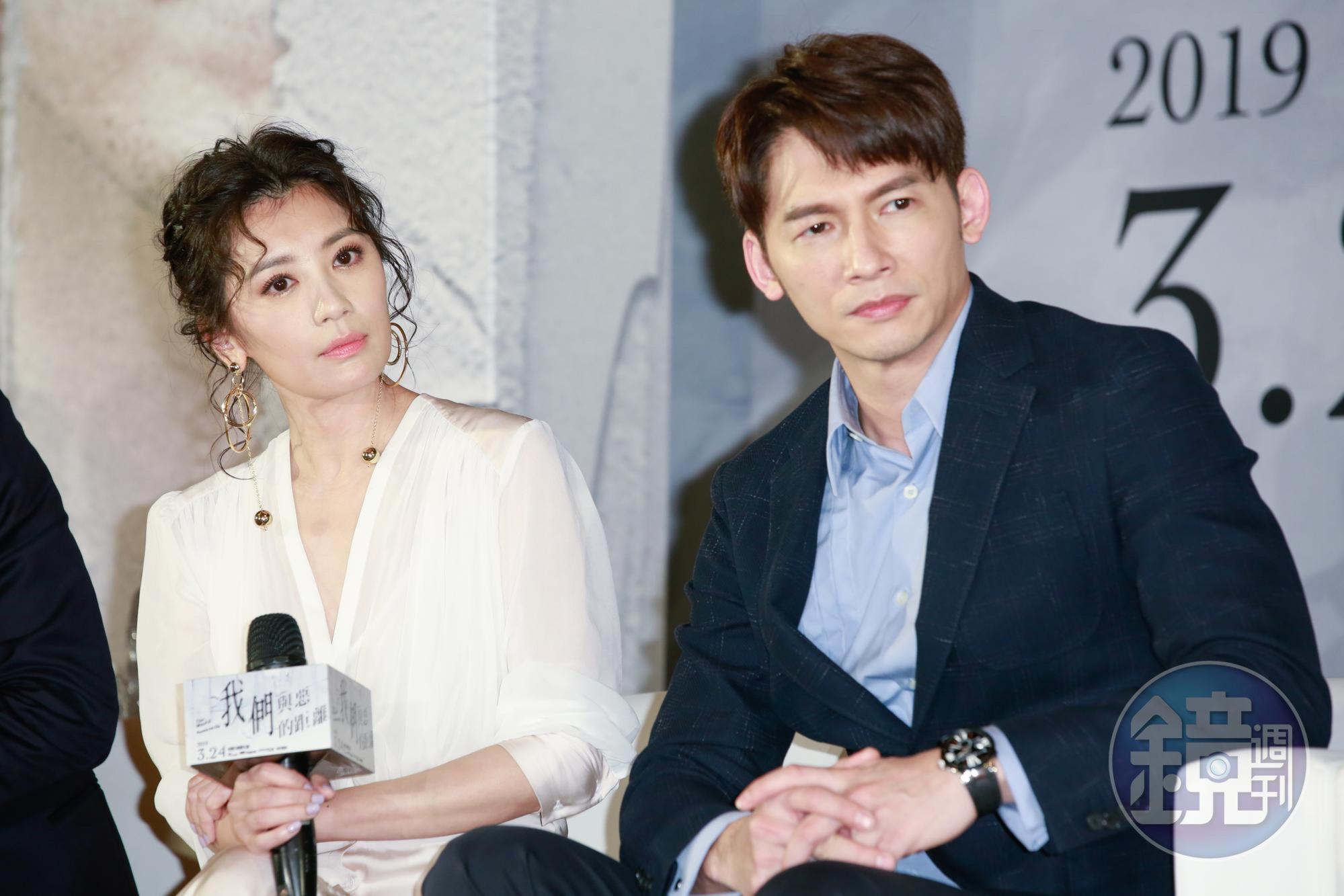 賈靜雯與溫昇豪在戲中飾演頓失愛兒的夫妻,走不出傷痛的兩人一直吵架。