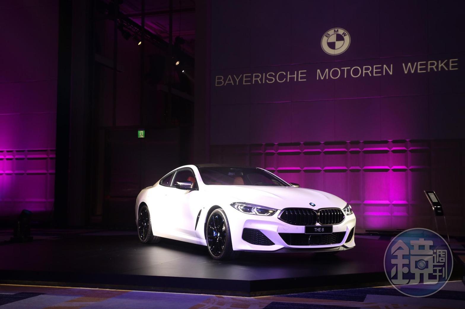 睽違20年，BMW豪華旗艦8系列登台，搶攻金字塔頂端客層，入門的BMW M850i每輛678萬元起。