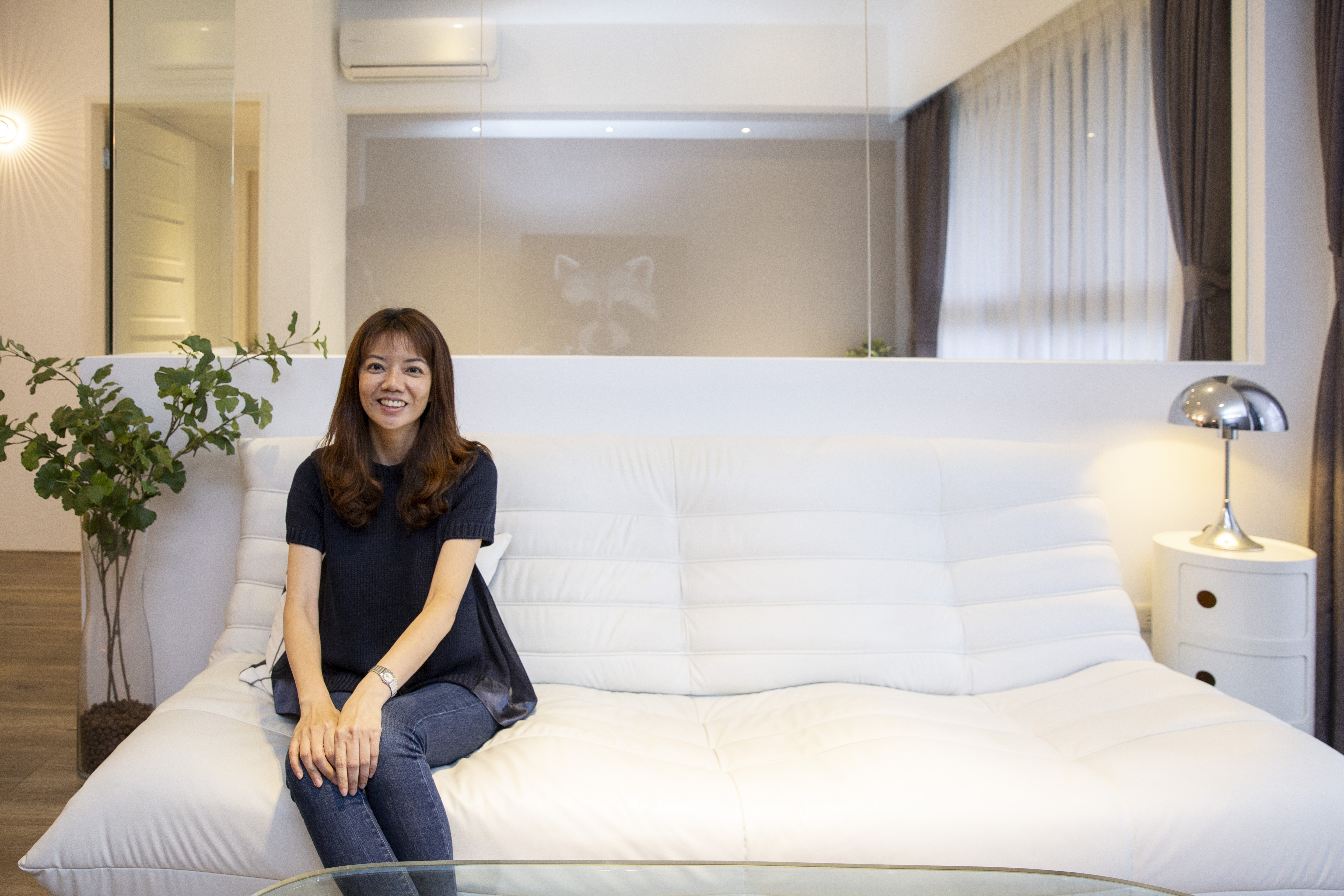 「我不是丟東西上癮的人，只要留白剛好符合美感。」室內設計師Phyllis說，她追求的是和諧與平衡。