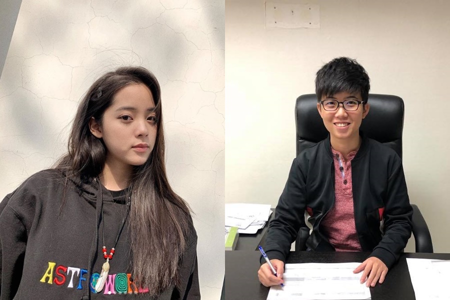 台北市議員苗博雅諷刺歐陽娜娜認同自己是中國人，是因為聽「贛話」（幹話）長大的，她隨後為自己的失言道歉。（翻攝自歐陽娜娜IG、苗博雅臉書）