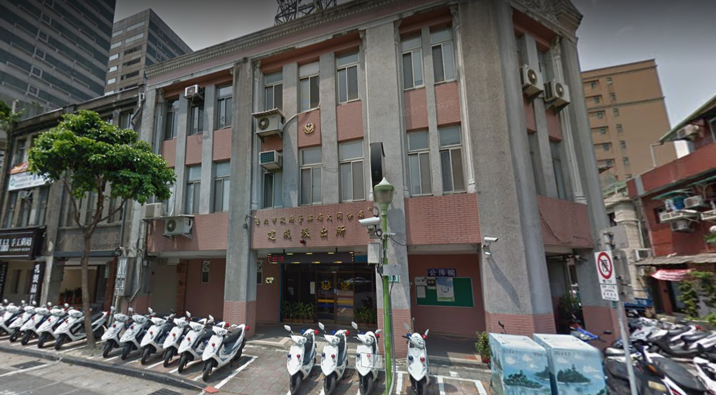 台北市建成建成派出所轄區發生姐弟戀一死一命危命案。（翻攝Google map）