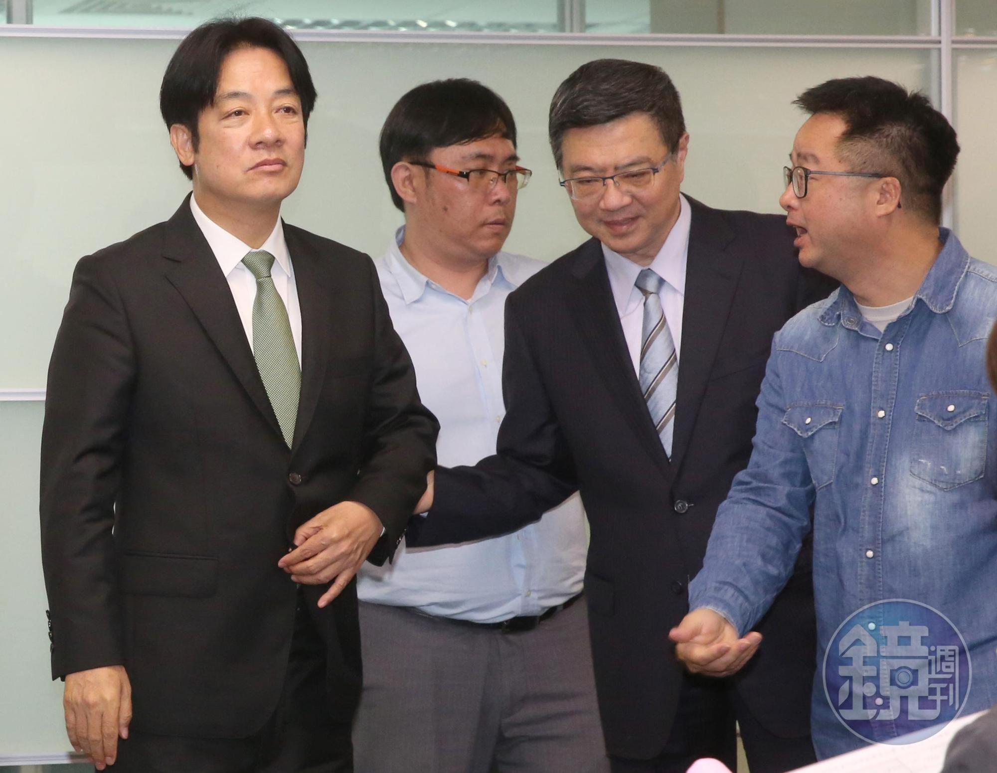民進黨成立5人協調小組，調停蔡英文、賴清德之爭，上演勸退秀。