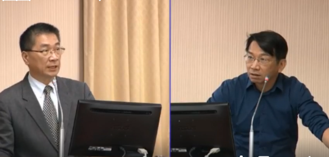 立委徐永明於內政委員會質詢跨國婚媒詐欺亂象，部長徐國勇表示將清查檢討。（翻攝自徐永明臉書）