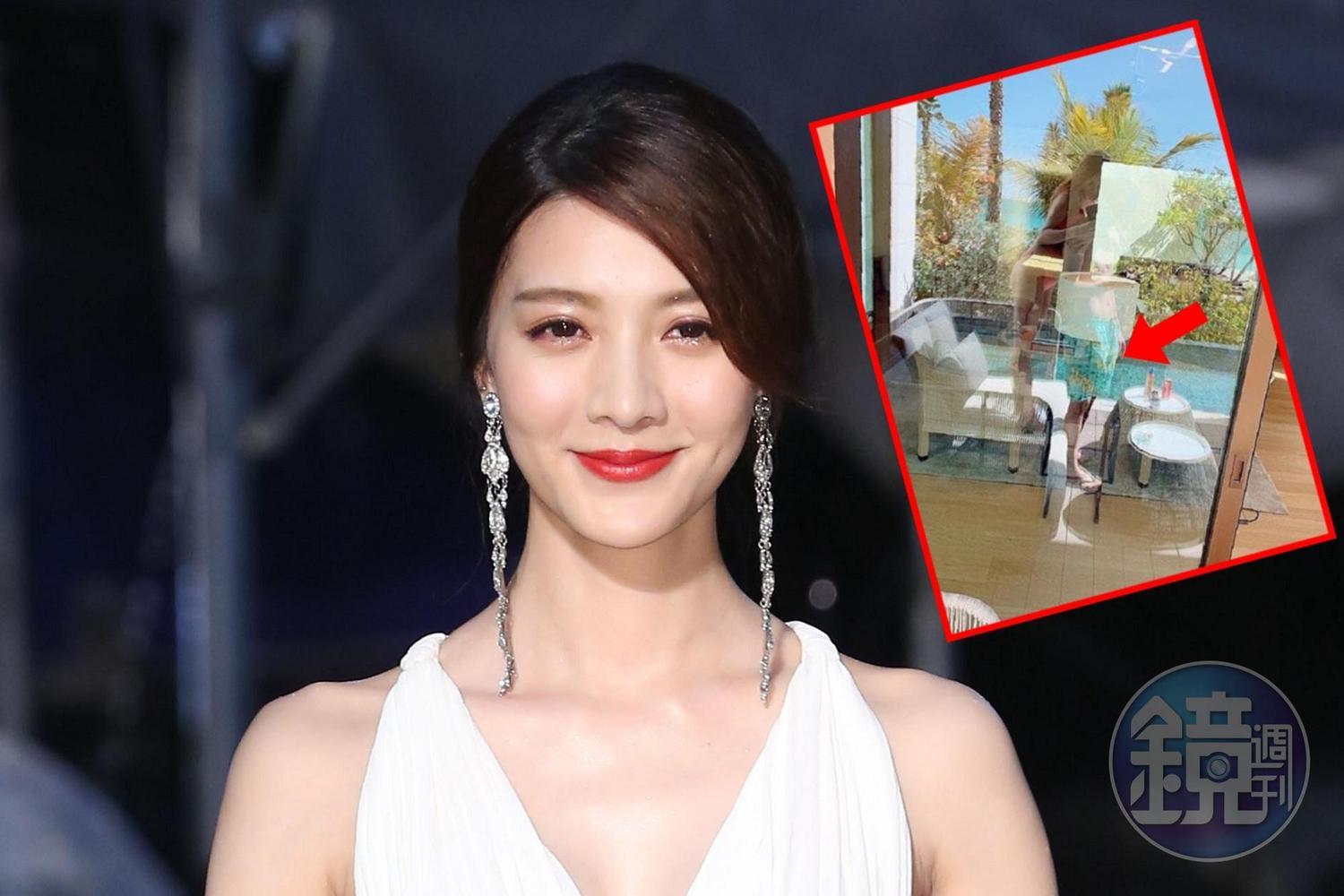 近年鮮少公開露臉的吳亞馨，積極創業當商界女強人，去年豪擲千萬創業，代理國外品牌內衣。近日她近日在社交網站上po出國遊玩照片，新男友意外從照片中反射出來。（翻攝自吳亞馨IG）