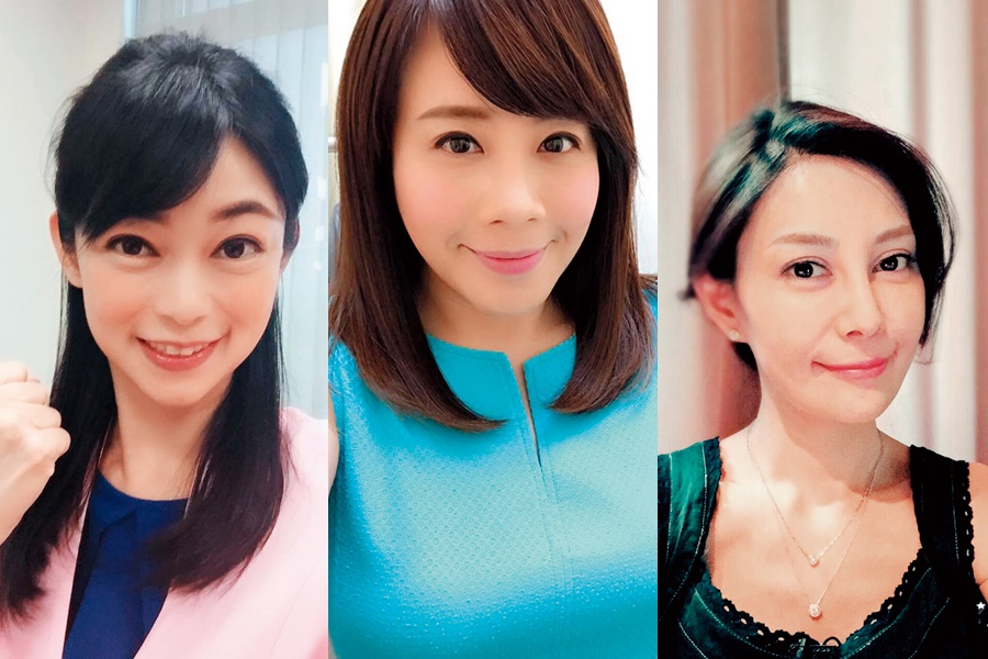 鄭凱云（左起）、秦綾謙和梁立都曾因婚姻問題成為勁爆話題人物。（摘自鄭凱云、秦綾謙和梁立臉書）