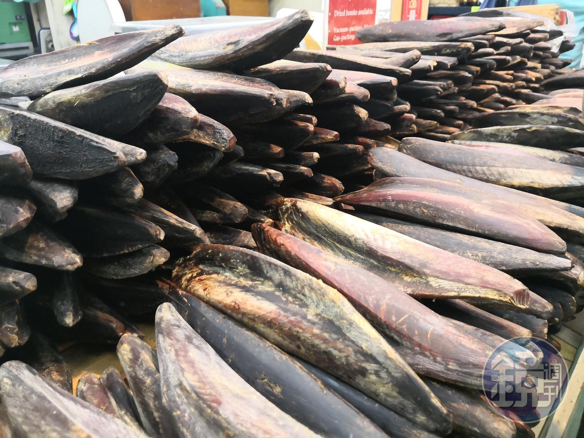 現刨的柴魚片，充滿香氣。