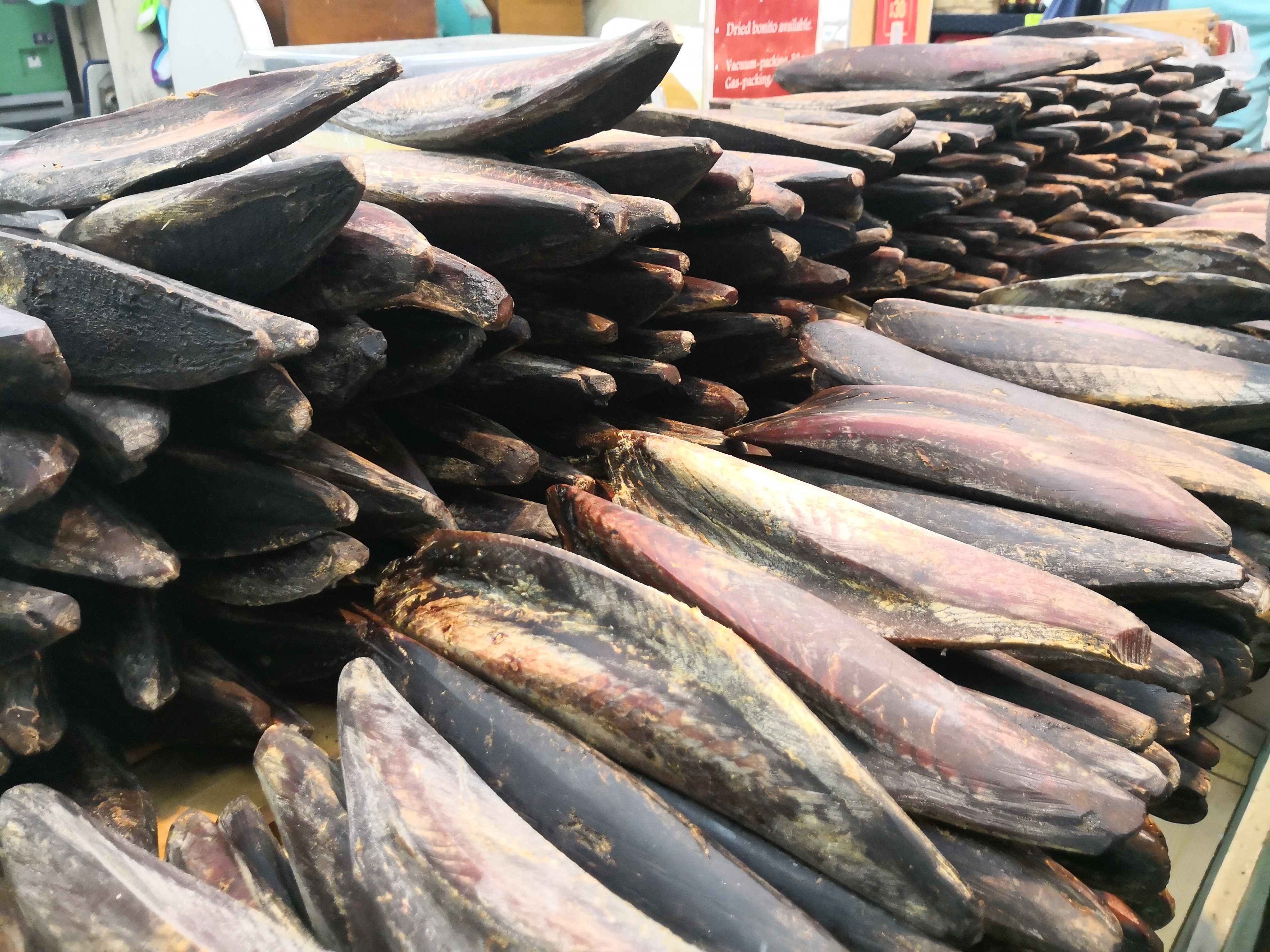 現刨的柴魚片，充滿香氣。