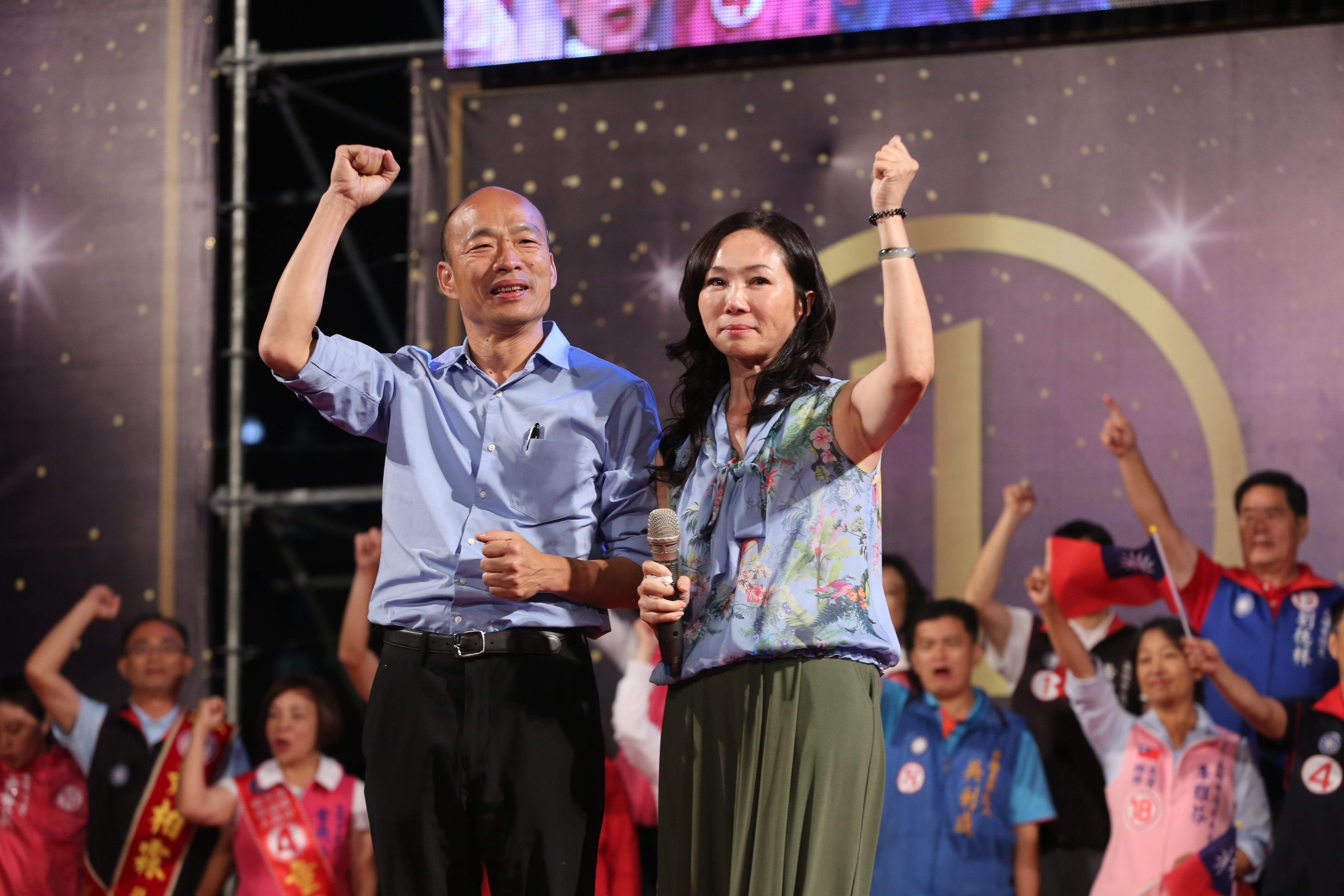 有傳言國民黨要徵召韓國瑜選總統，再由妻子李佳芬選市長一事，韓國瑜昨（26日）表示這種說法是惡劣中傷。（本刊資料照）