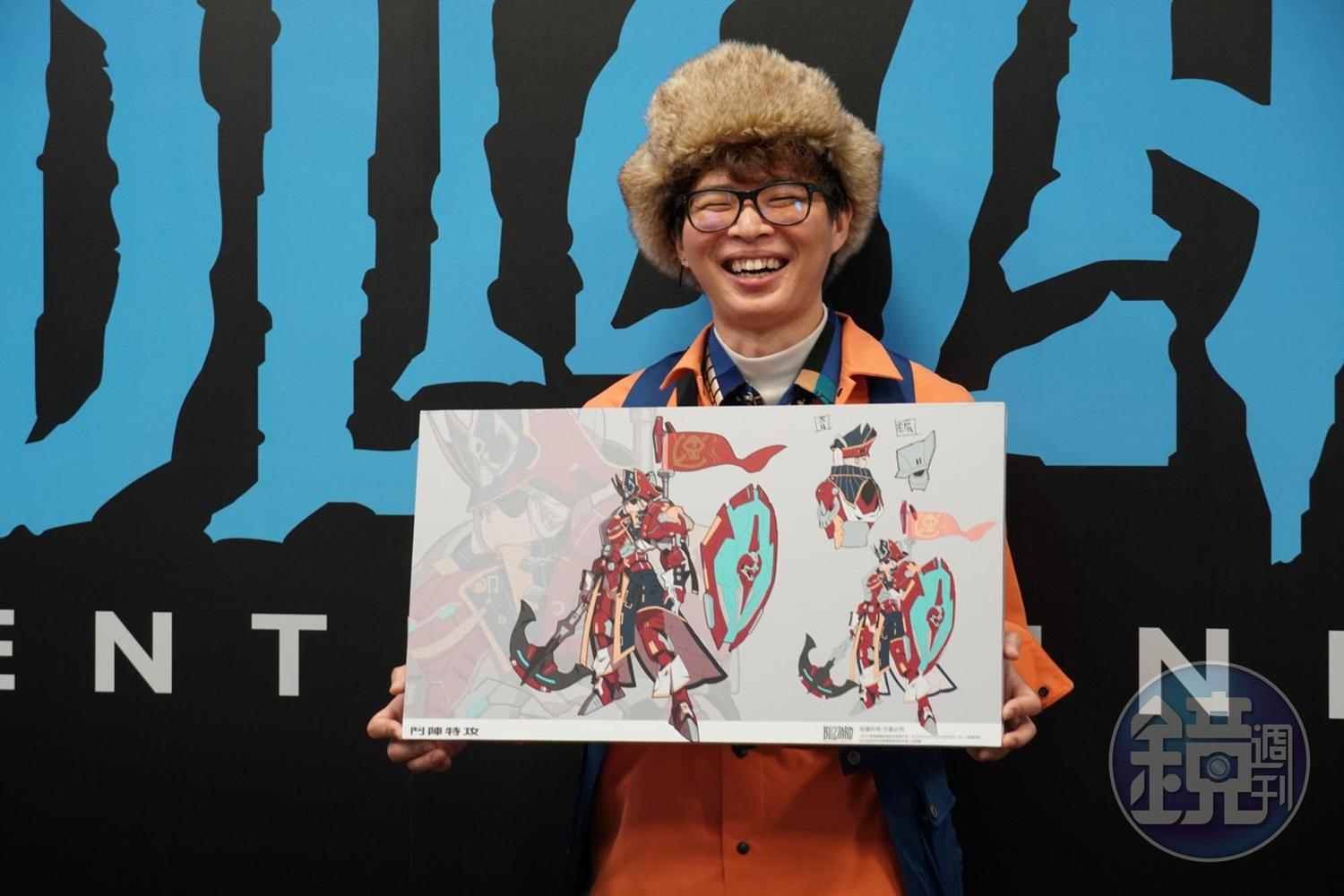 馬璿凱與作品「海賊碧姬」。
