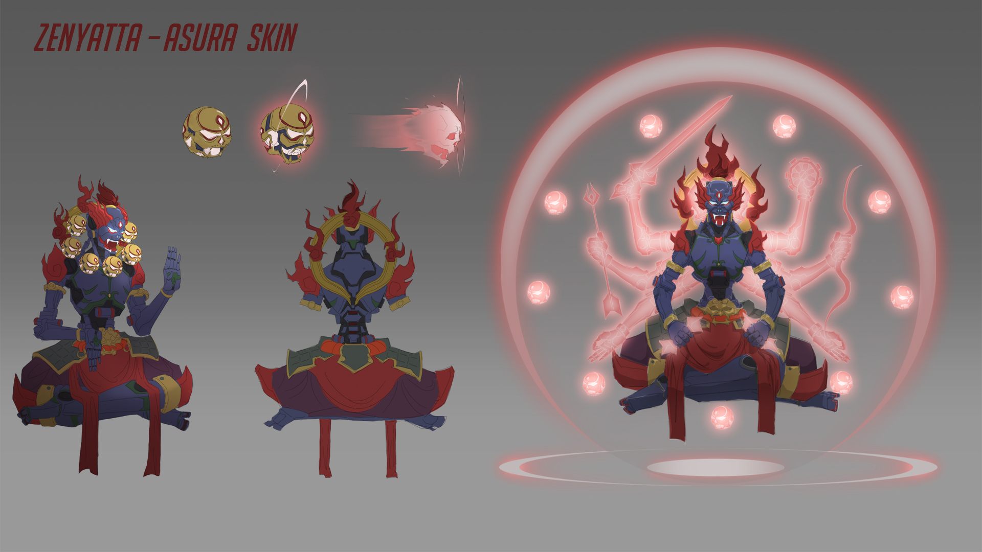 吳侑哲作品「阿修羅」。（暴雪娛樂提供）