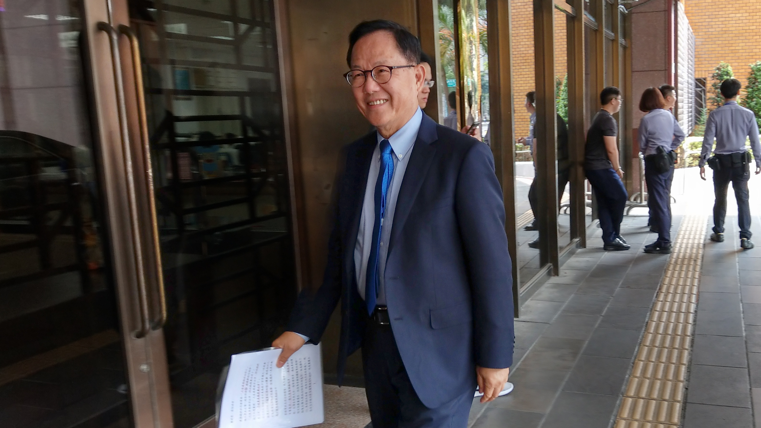 國民黨台北市長參選人丁守中選舉無效案預計4月宣判，丁守中出庭要求司法公平。