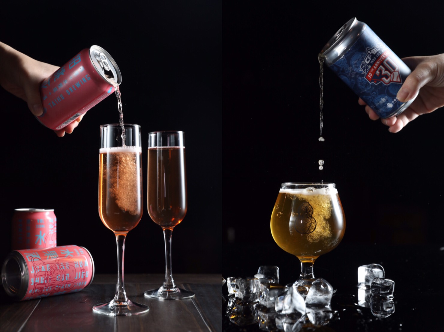 臺虎精釀的罐裝精釀啤酒的口味選擇多，方便帶回家，隨處都能打造啤酒餐酒館。