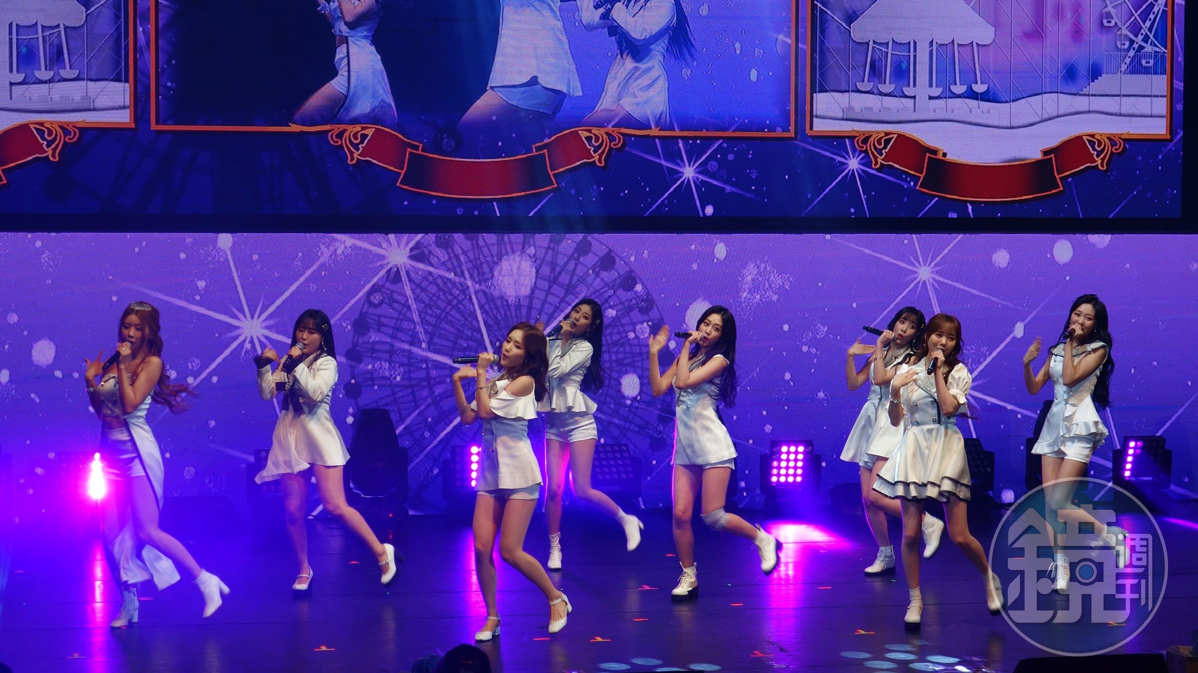 Lovelyz在台灣舉行第一次單獨演唱會，現場演唱實力堅強。