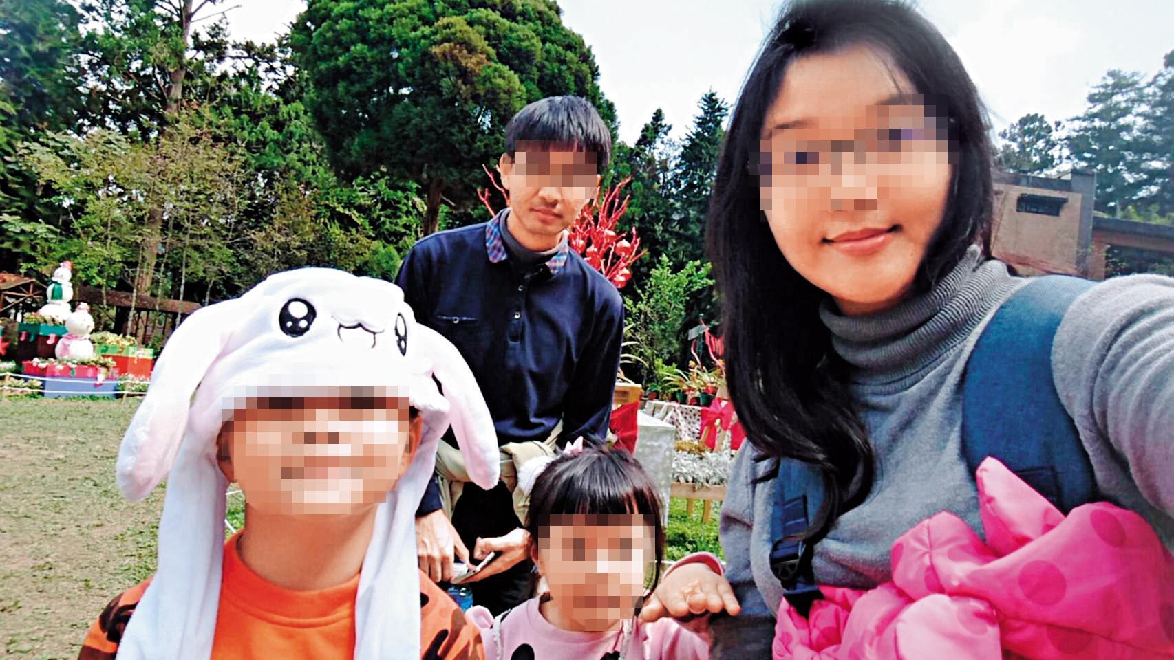 名醫（左二）與老婆（右）育有一子一女，原本婚姻幸福美滿，如今已成追憶。（翻攝臉書）