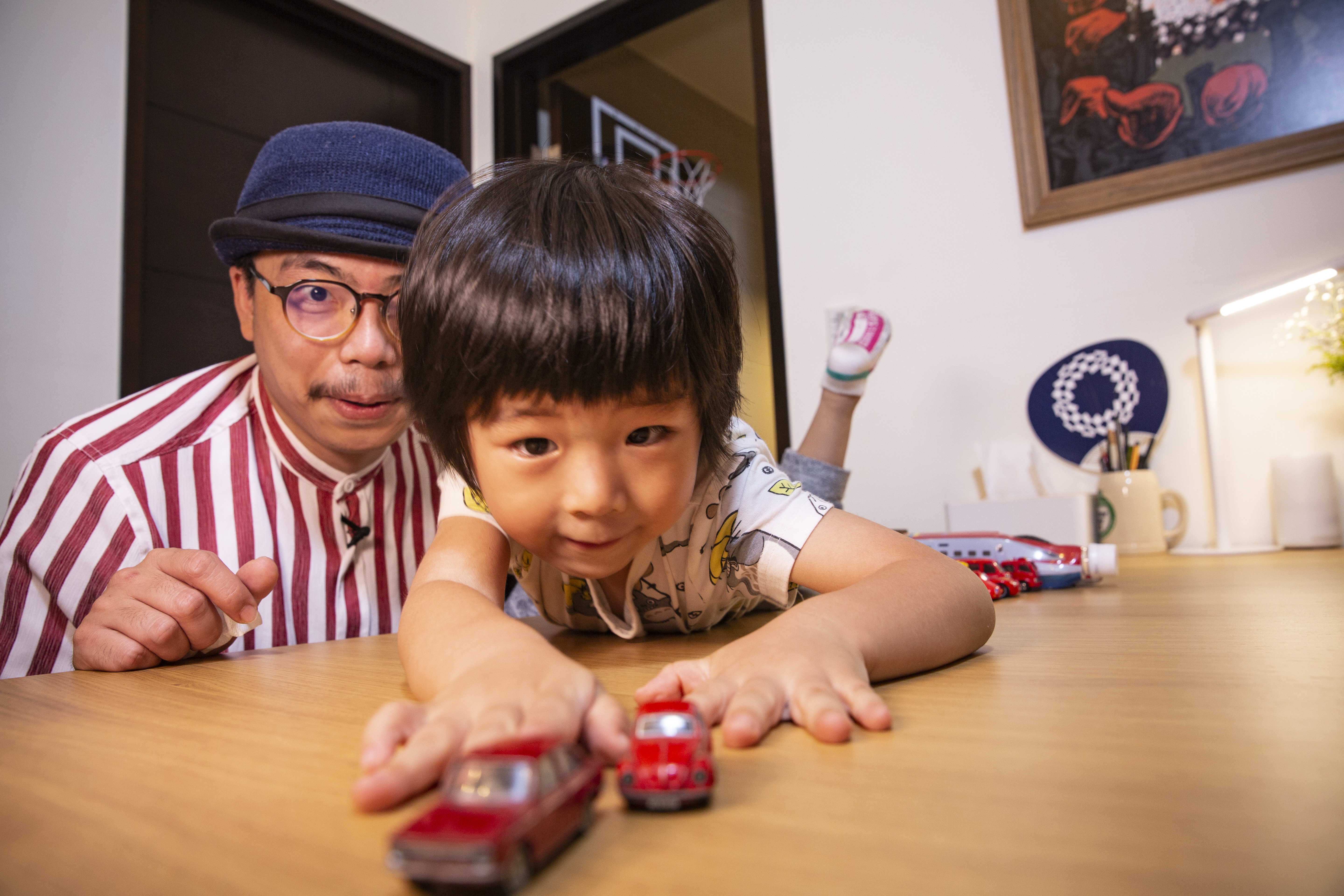 藍聖傑擔心兒子在外面被欺負，希望他長大不要像爸爸一樣成為濫好人。