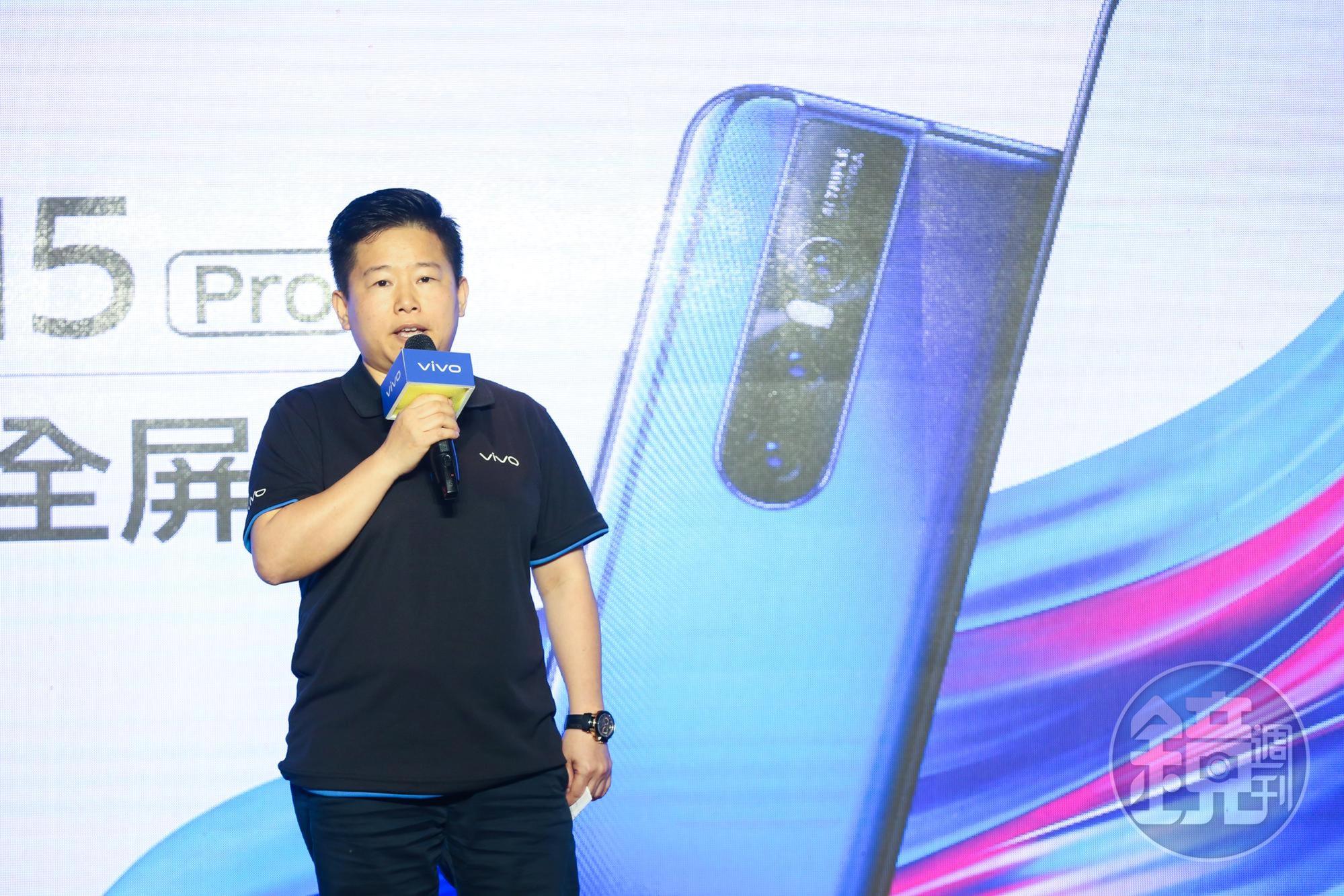 vivo台灣分公司總經理陳娟表示將加強台灣布局力道，下半年要開專門店。