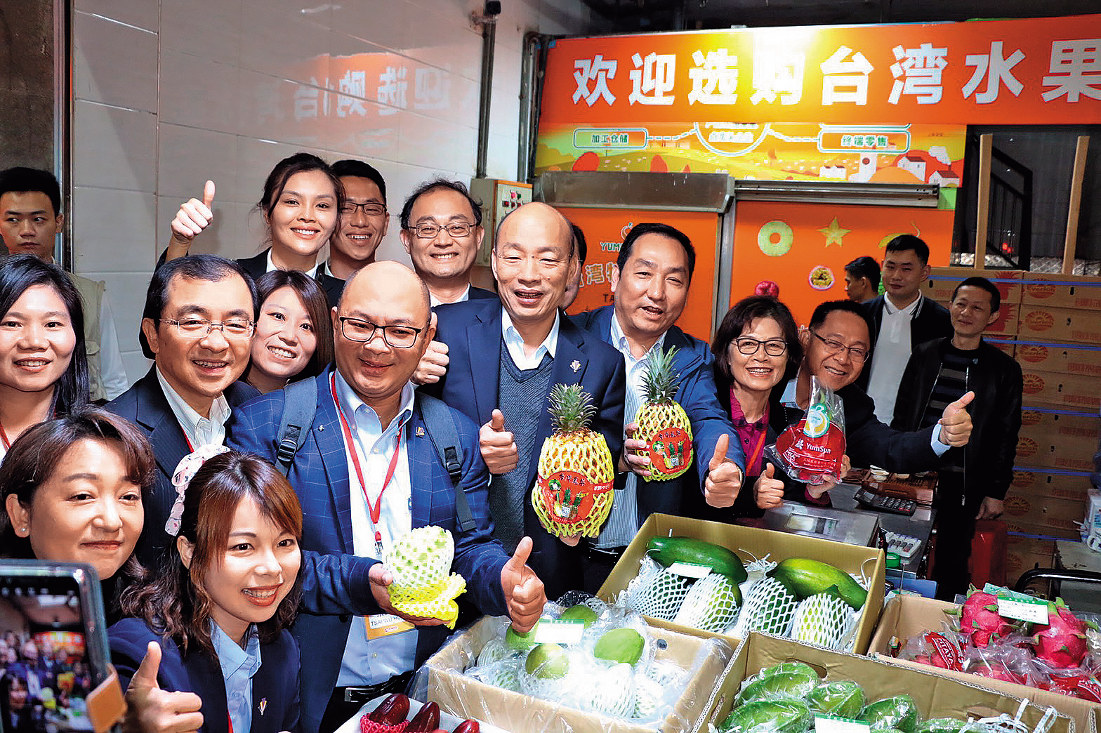 韓國瑜出訪港、澳、深圳和廈門,遭陸委會主委陳明通批是一國兩制台灣方案之旅。(高雄市政府提供)