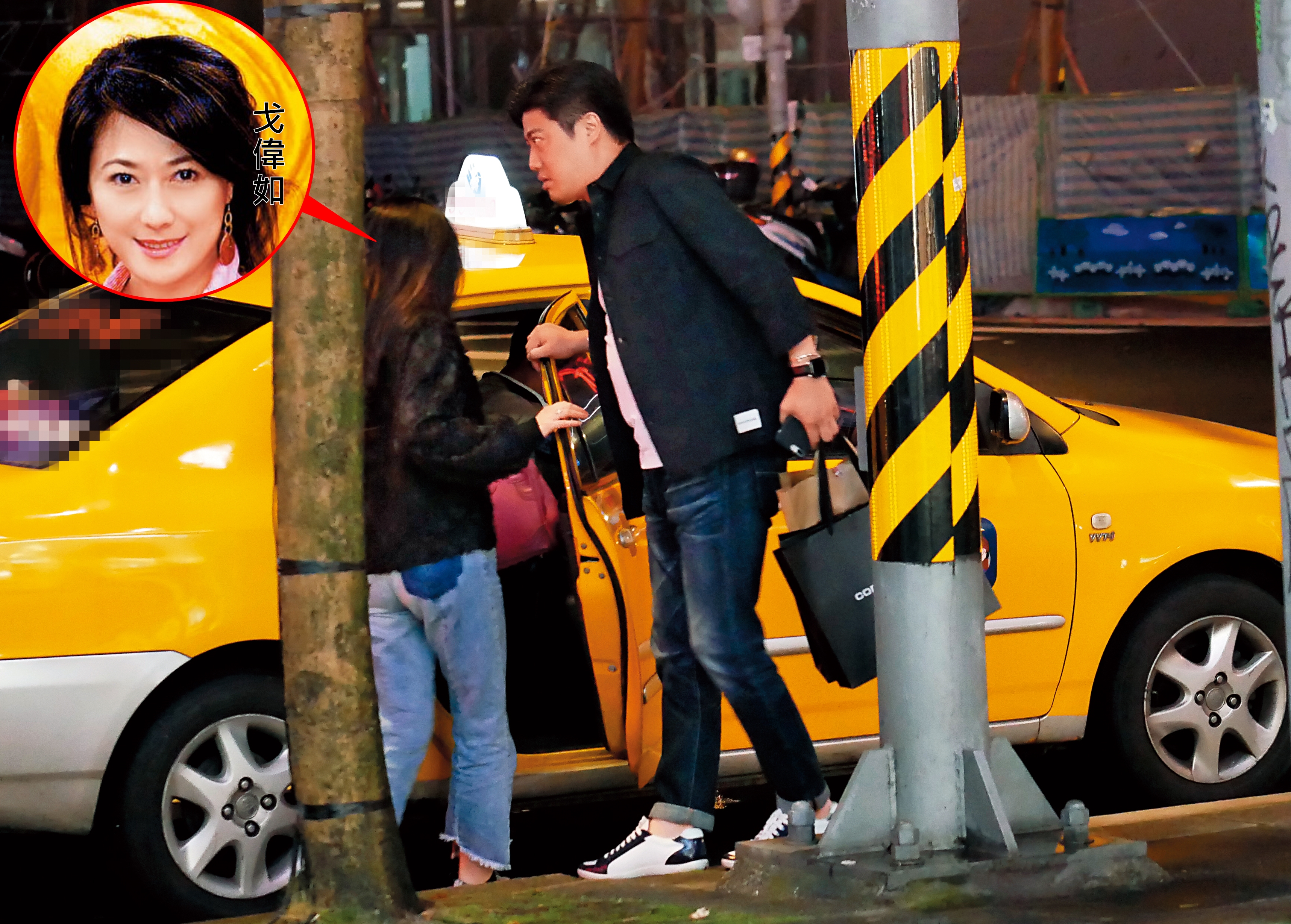 3/23 00:14 戈偉如攔下計程車，和男友陸續上車後隨即返家。