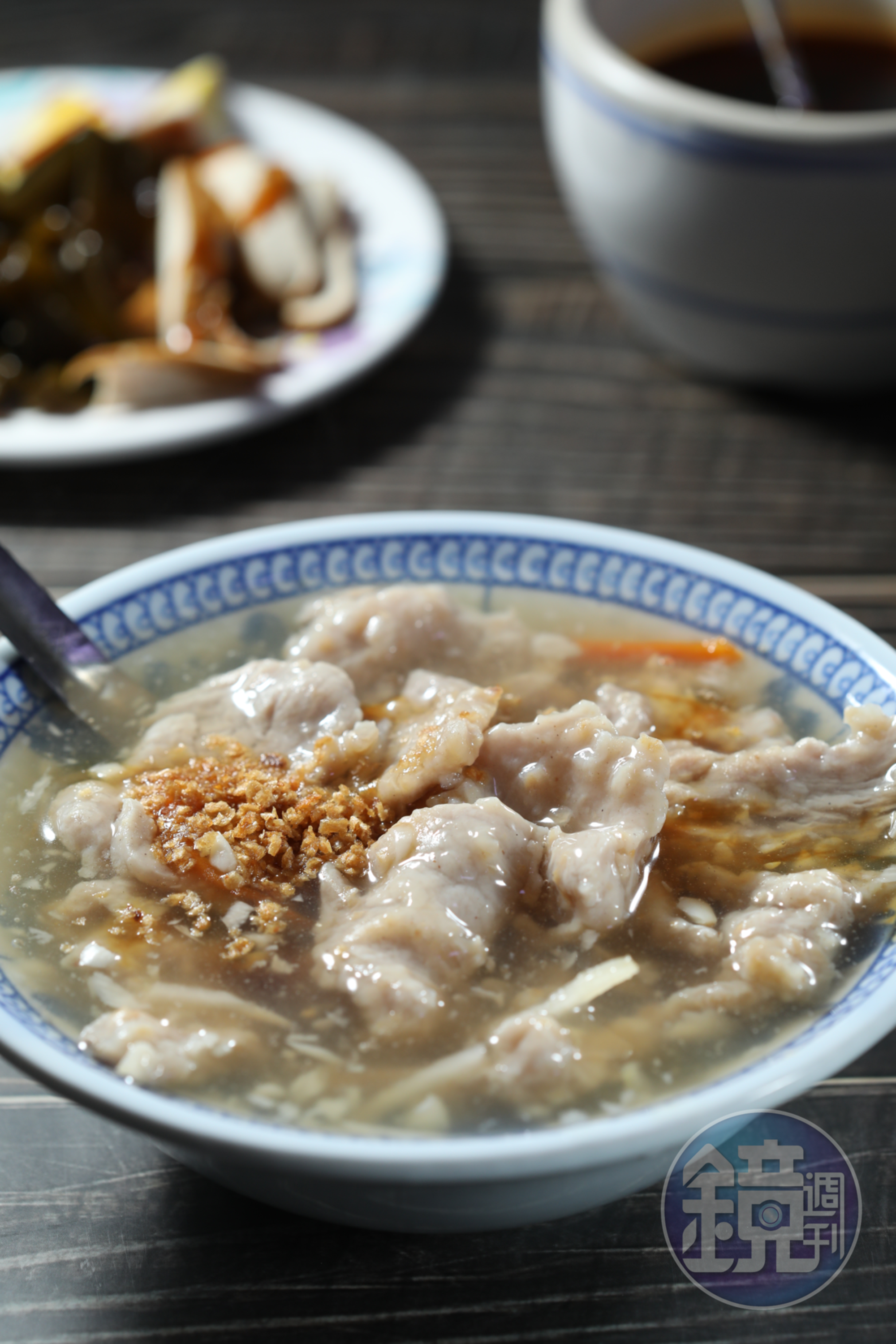 「肉羹」不過度勾芡，與滑嫩肉片搭配恰到好處。（55元／碗）