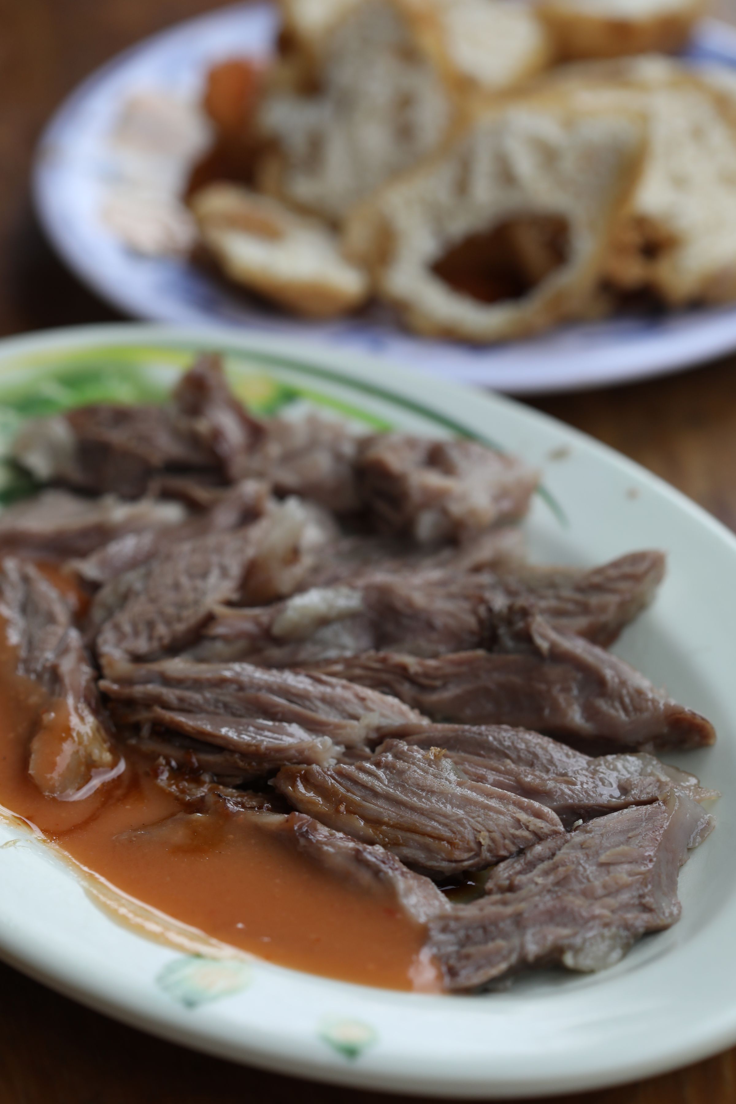 鮮嫩「豬頭肉」，令作家史法蘭大為驚豔。（50元／份）