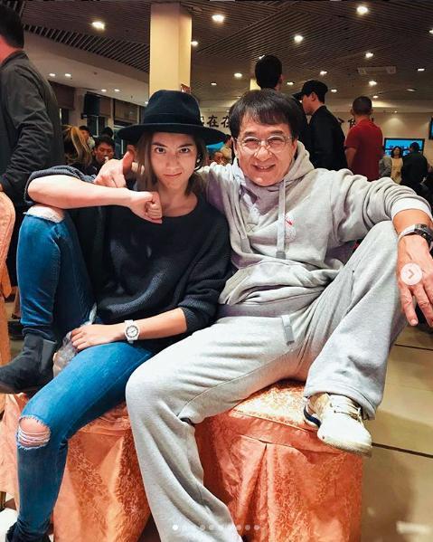 跟成龍一起拍戲，瑞瑪席丹學到最多的是謙虛。（翻攝自瑞瑪席丹IG）