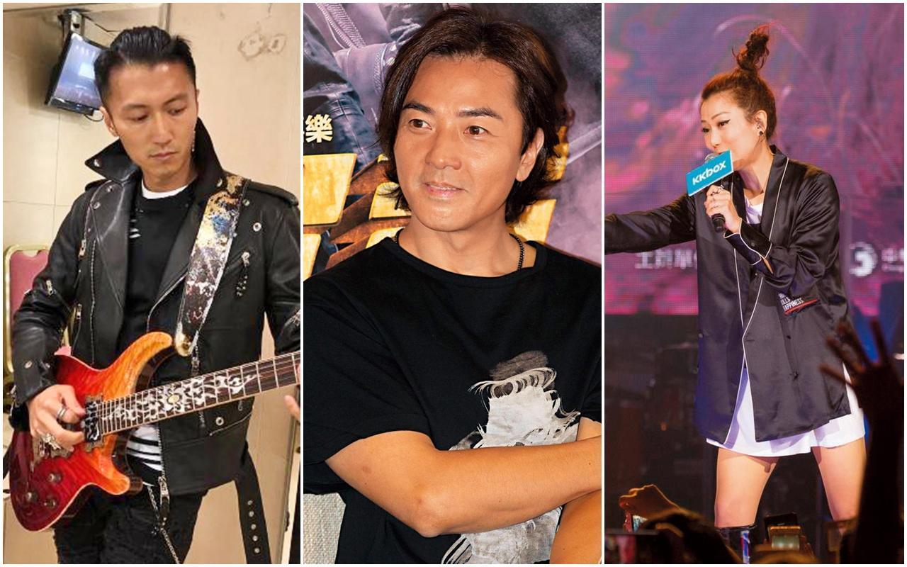 鄭伊健（中）、謝霆鋒（左）沒在小巨蛋辦過個人演唱會，鄭秀文（右）則是讓歌迷等到花兒快謝了。