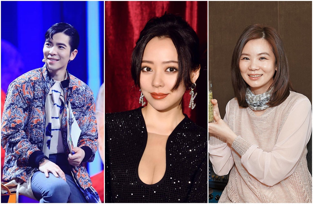 蕭敬騰（左起）、張靚穎和台語歌后黃乙玲都曾被爆出和經紀人有曖昧關係。（翻攝自蕭敬騰臉書、張靚穎臉書、本刊資料照）