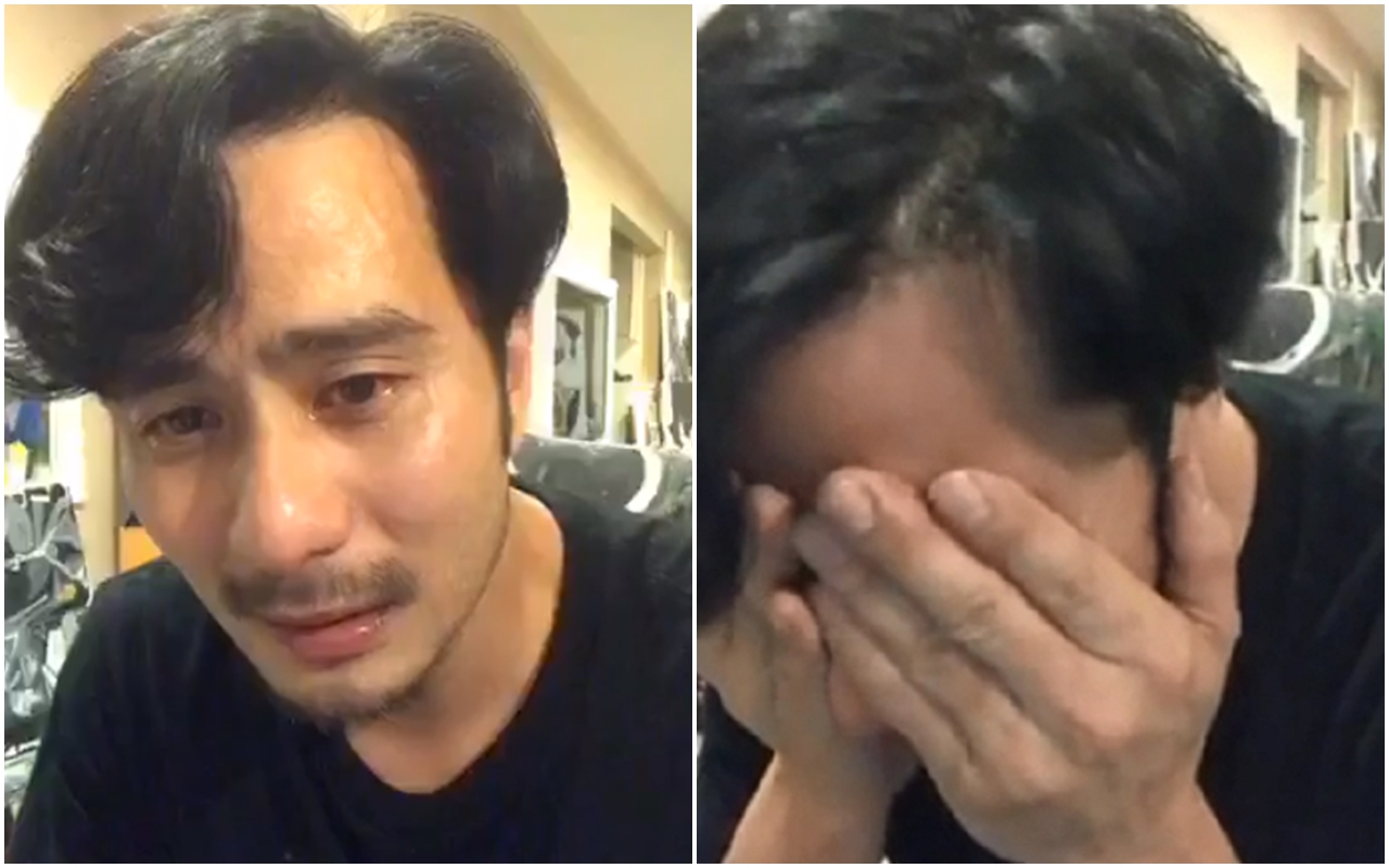 郭彥甫昨日開直播，講到情緒一度潰堤痛哭，「我覺得我已經畫到快沒有朋友了。」（翻攝自郭彥甫臉書）