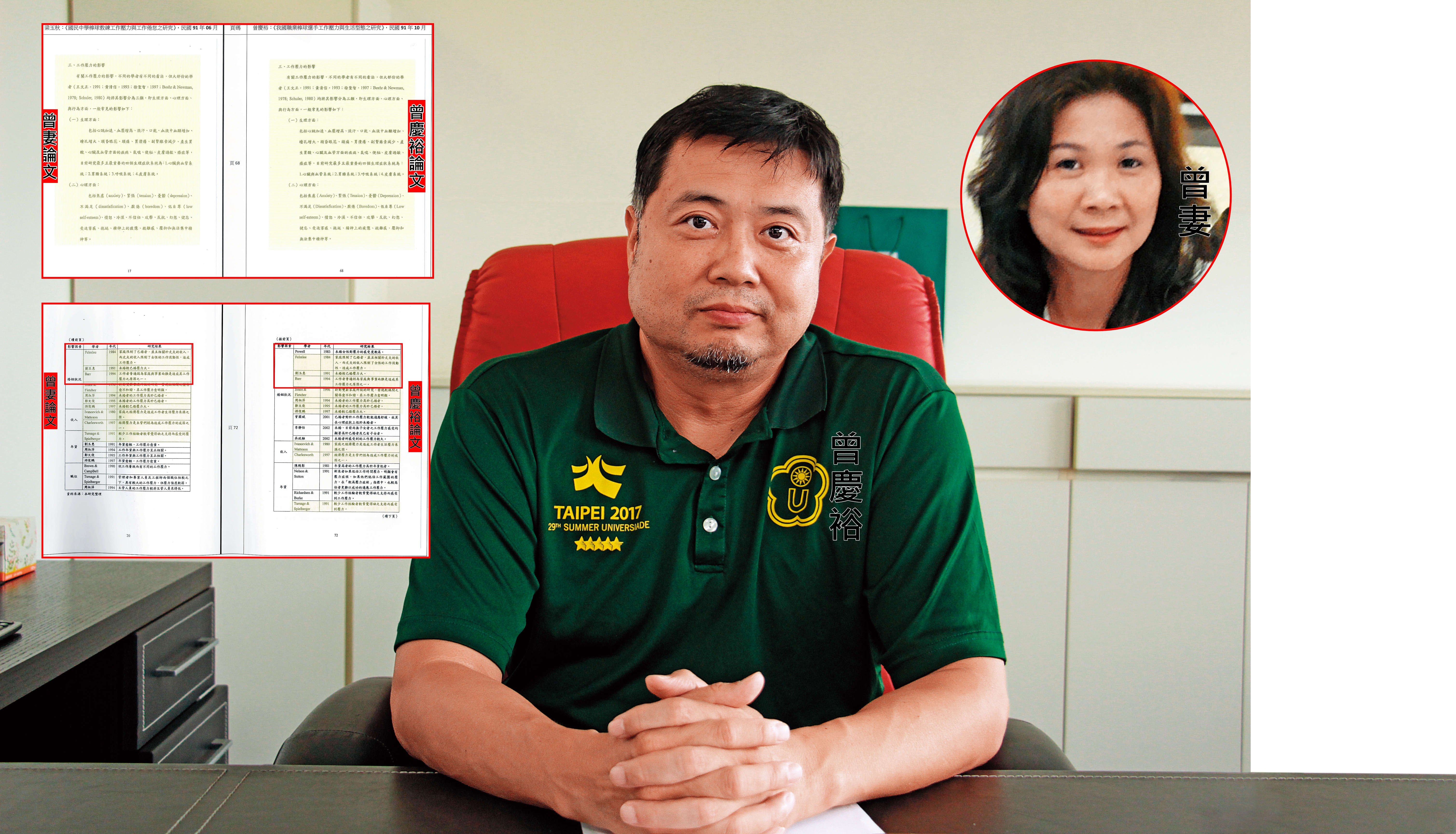 曾慶裕去年才剛升任輔大教育學院院長，沒想到當年升等教授的論文卻爆抄襲爭議。（翻攝輔仁大學網頁）