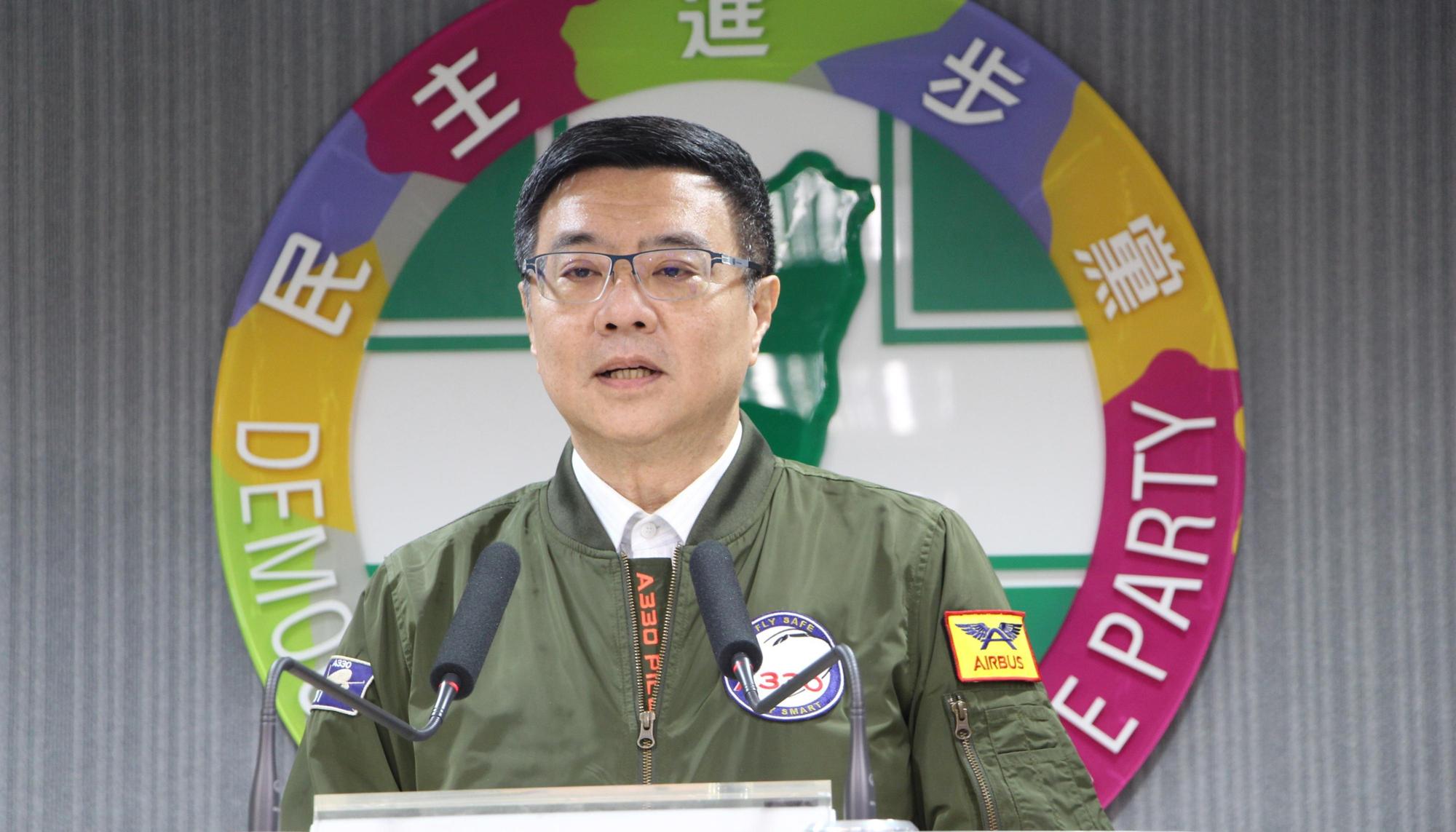 民進黨主席卓榮泰下午針對總統黨內初選發表談話。（民進黨中央黨部提供）