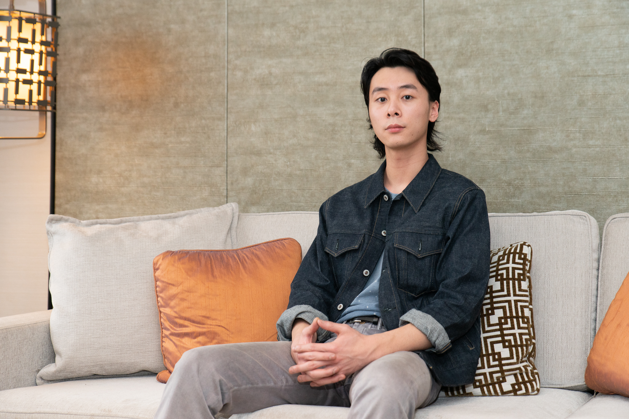 日本樂團Suchmos主唱YONCE首度在台灣與媒體見面。（索尼唱片提供）